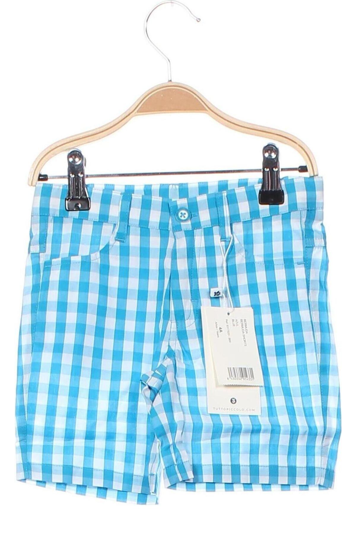 Παιδικό κοντό παντελόνι Tutto Piccolo, Μέγεθος 2-3y/ 98-104 εκ., Χρώμα Μπλέ, Τιμή 17,53 €