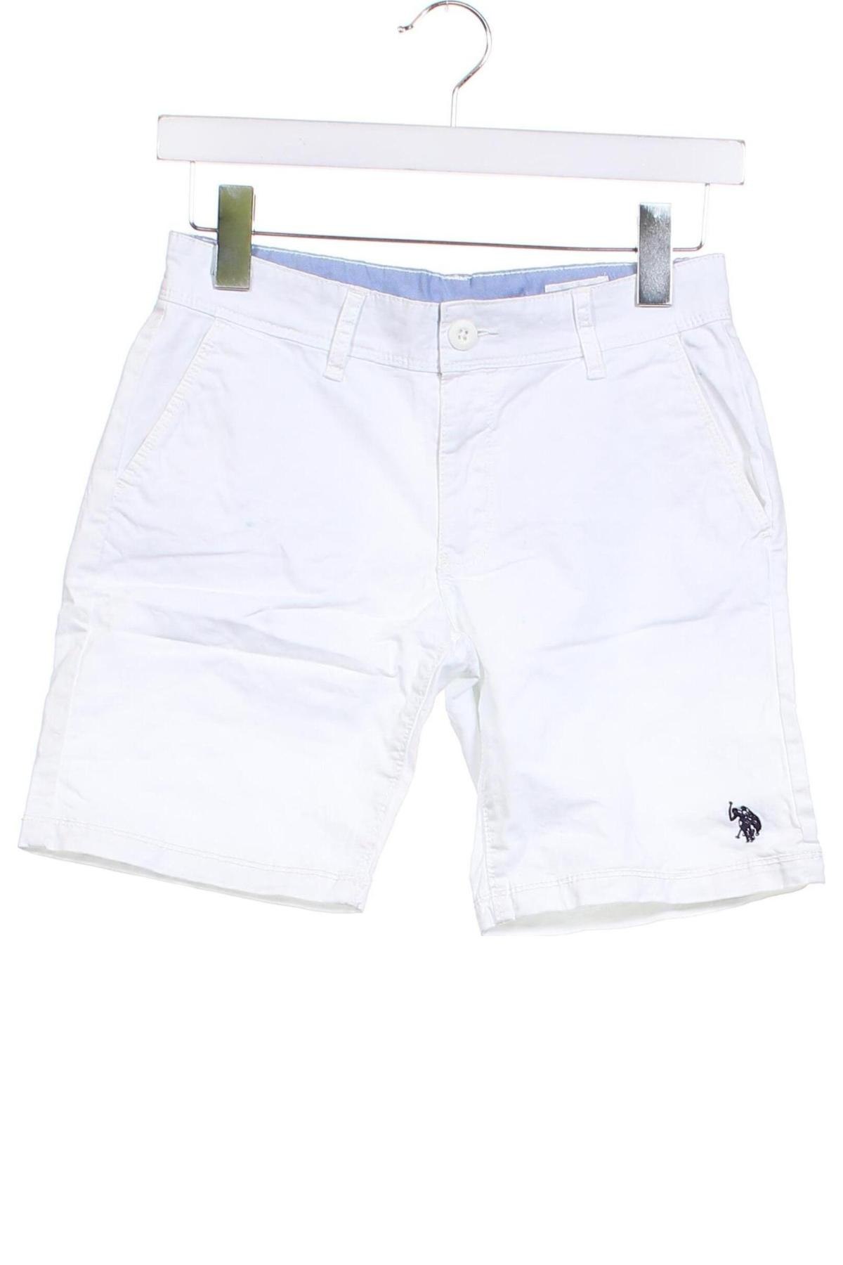 Παιδικό κοντό παντελόνι U.S. Polo Assn., Μέγεθος 9-10y/ 140-146 εκ., Χρώμα Λευκό, Τιμή 35,05 €