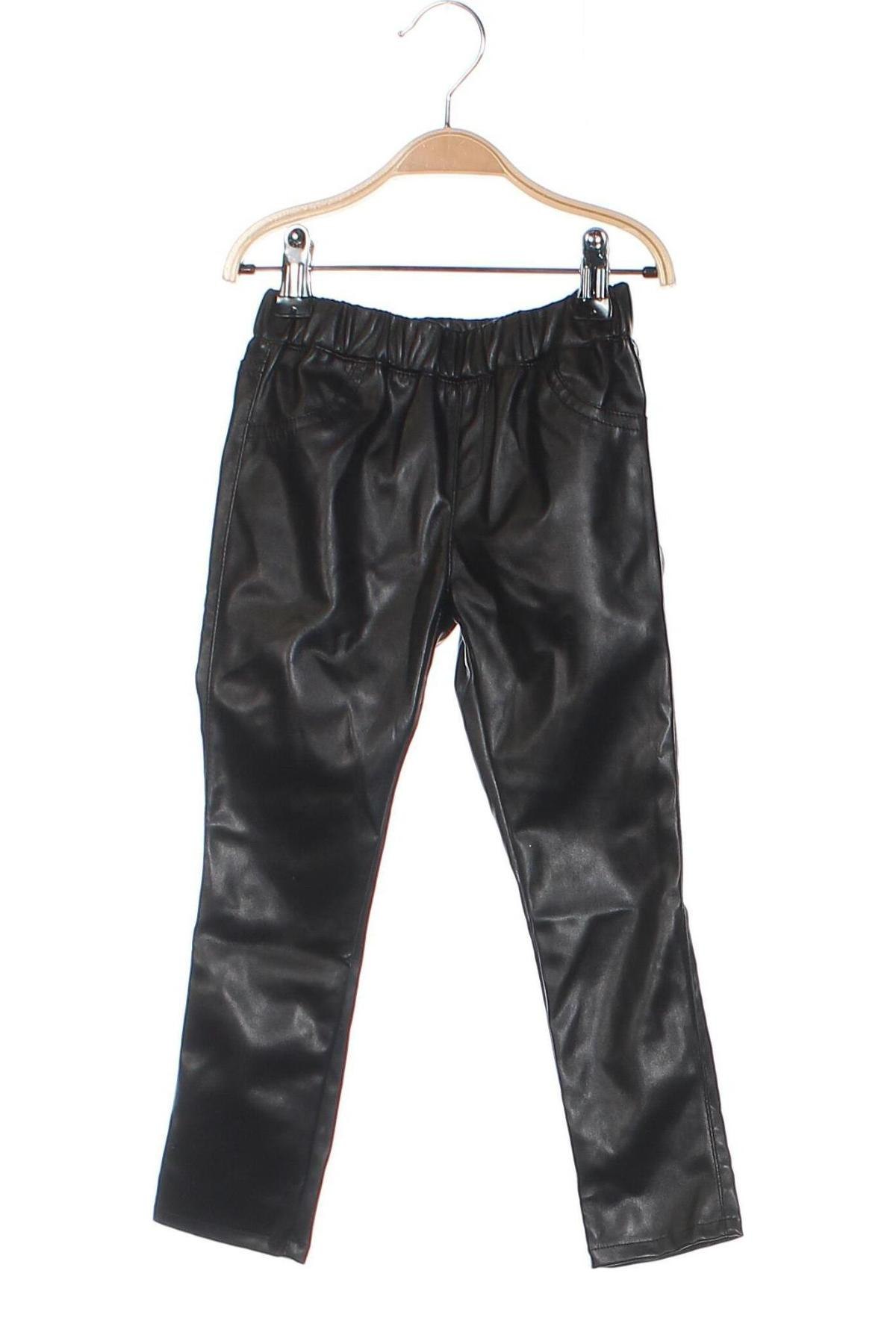 Παιδικό δερμάτινο παντελόνι Guess, Μέγεθος 3-4y/ 104-110 εκ., Χρώμα Μαύρο, Τιμή 26,37 €