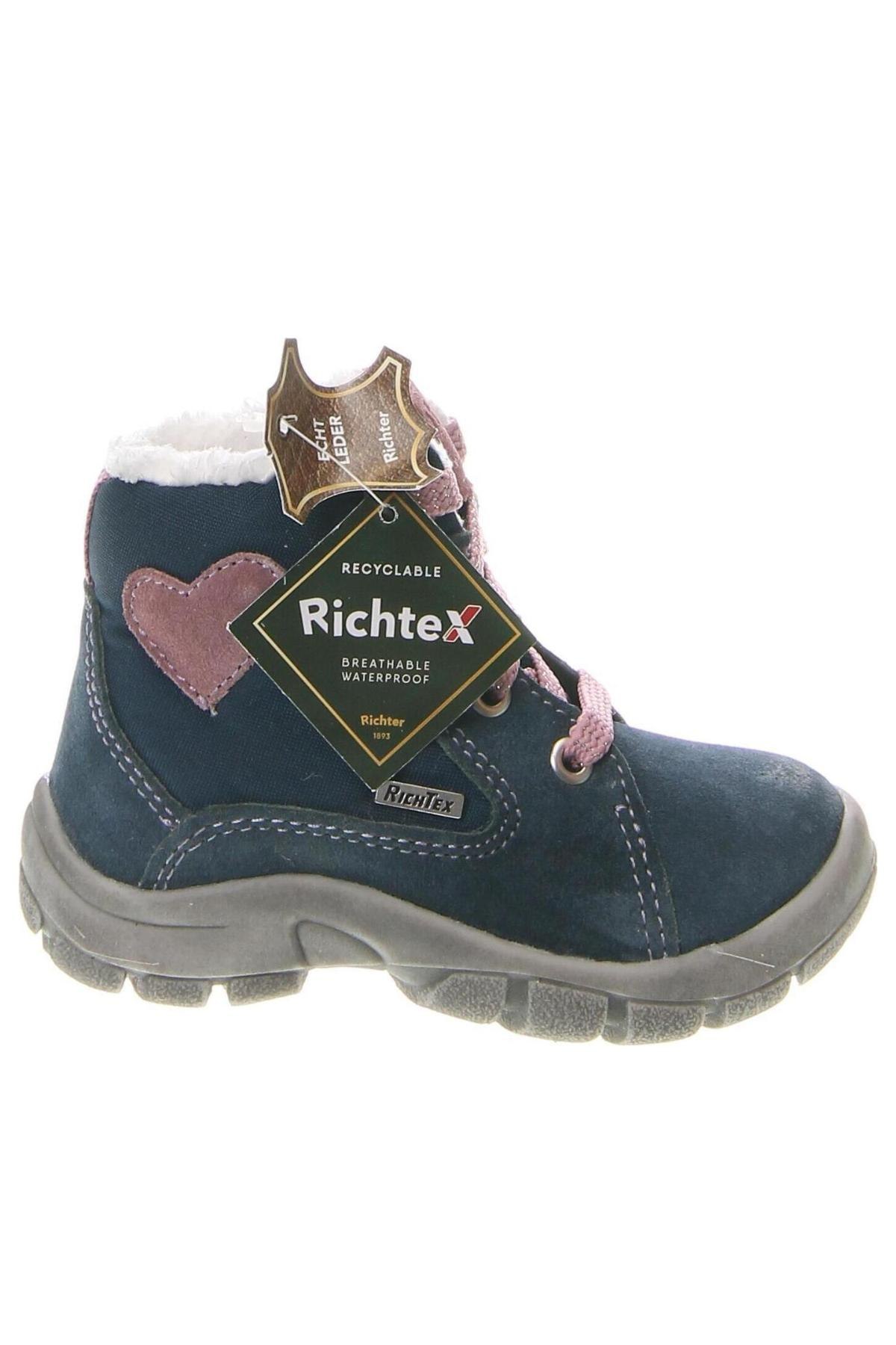 Detské topánky  Richter, Veľkosť 22, Farba Modrá, Cena  31,55 €