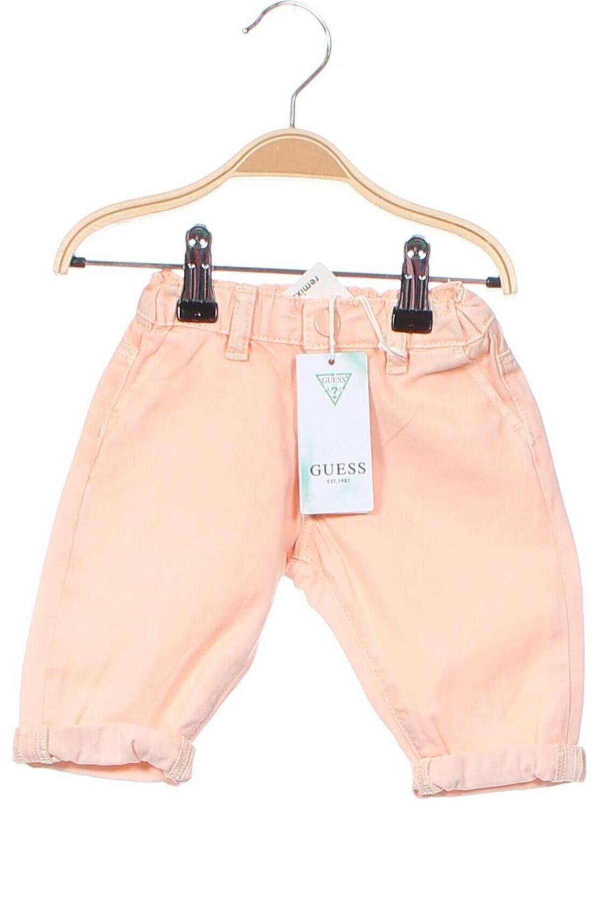 Pantaloni pentru copii Guess, Mărime 3-6m/ 62-68 cm, Culoare Portocaliu, Preț 122,37 Lei