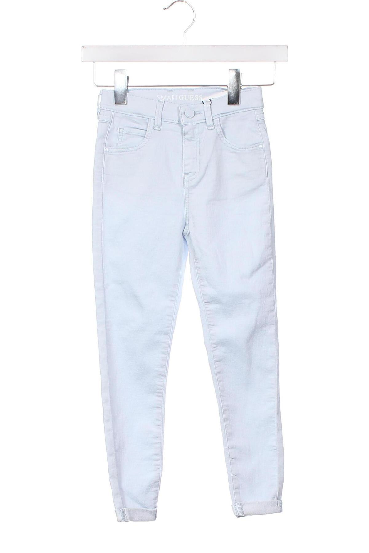 Pantaloni pentru copii Guess, Mărime 7-8y/ 128-134 cm, Culoare Albastru, Preț 122,37 Lei