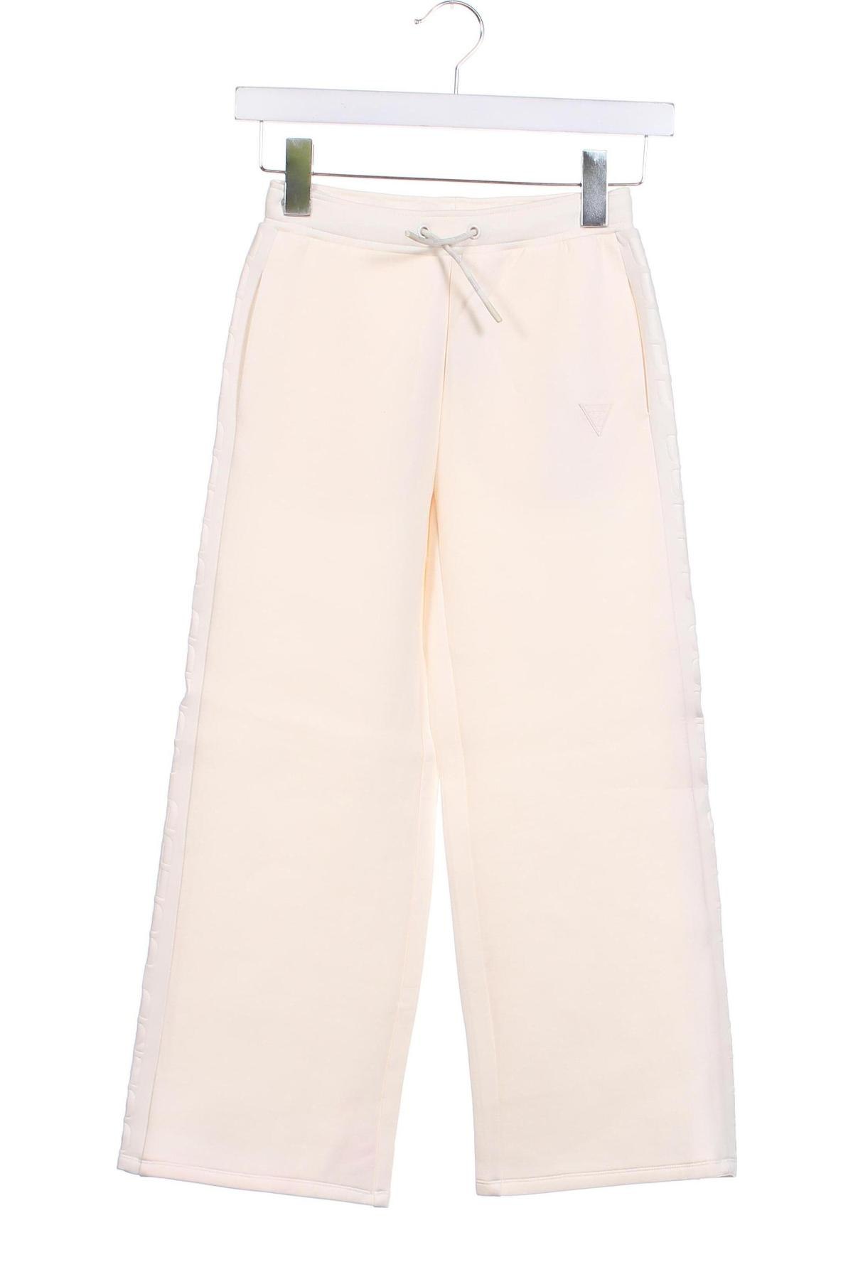 Pantaloni pentru copii Guess, Mărime 7-8y/ 128-134 cm, Culoare Ecru, Preț 244,74 Lei