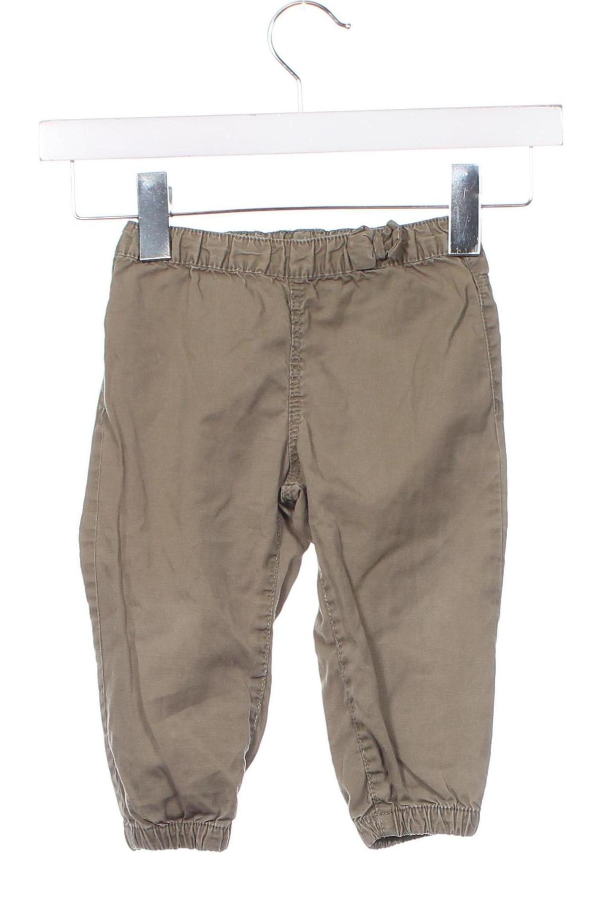 Pantaloni pentru copii H&M, Mărime 12-18m/ 80-86 cm, Culoare Verde, Preț 23,97 Lei