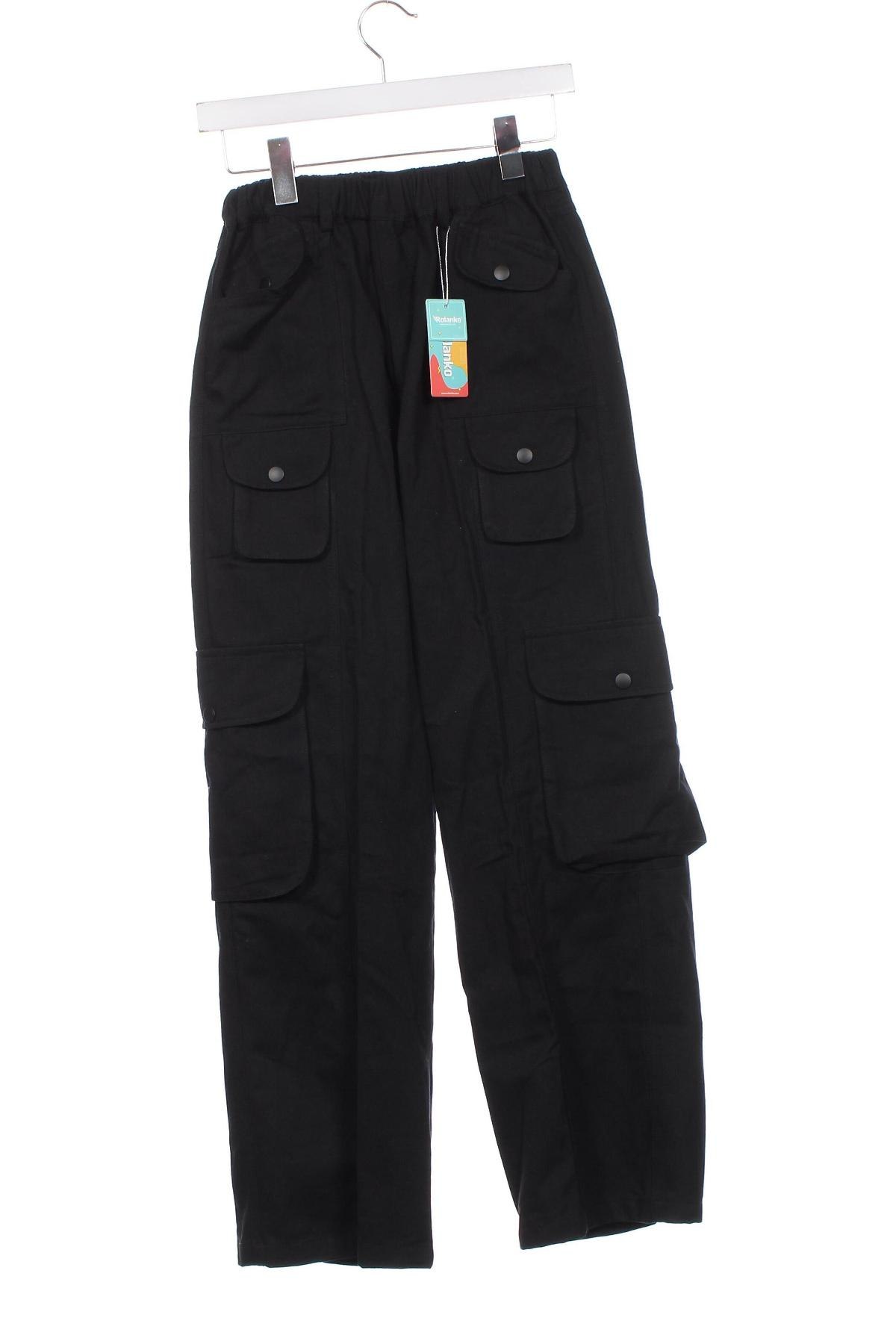 Детски панталон Rolanko, Размер 14-15y/ 168-170 см, Цвят Черен, Цена 24,09 лв.