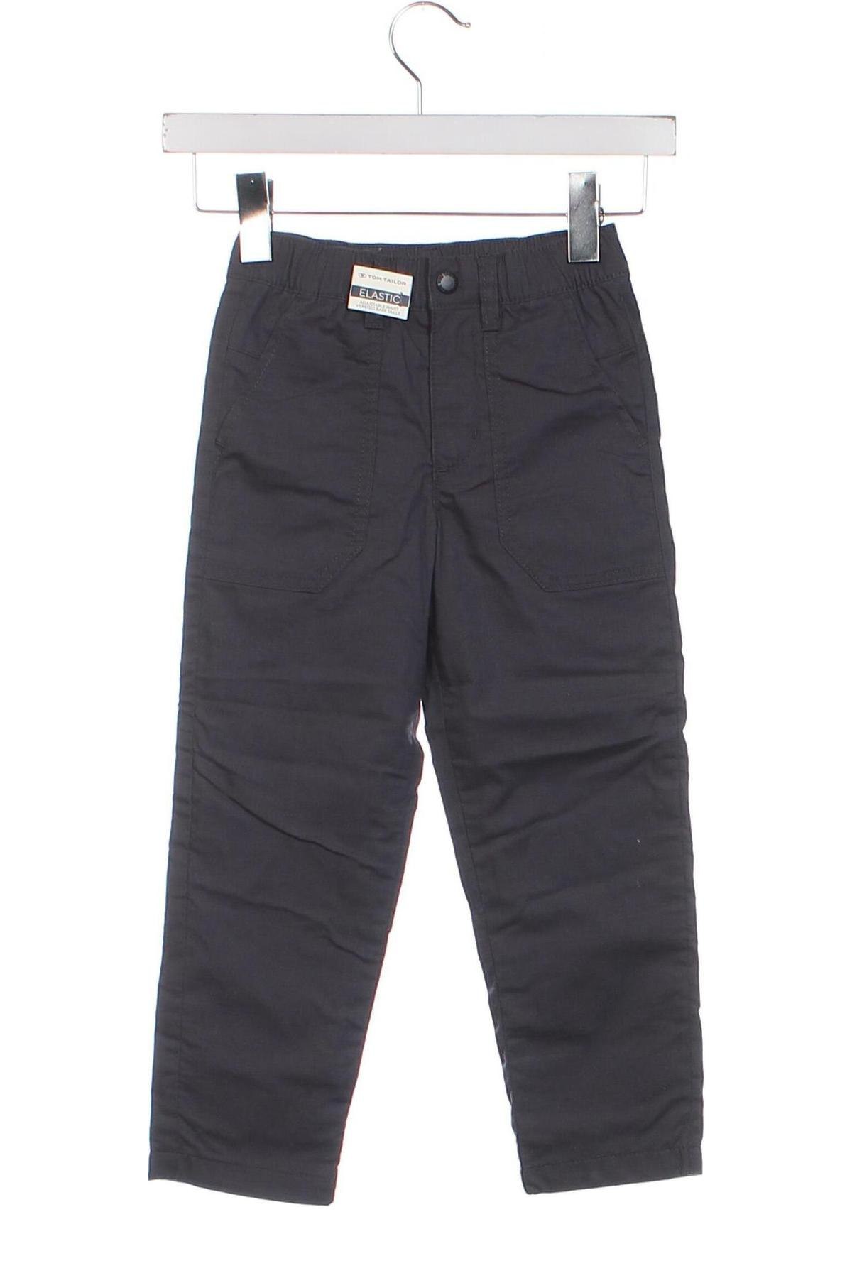 Детски панталон Tom Tailor, Размер 3-4y/ 104-110 см, Цвят Сив, Цена 68,00 лв.