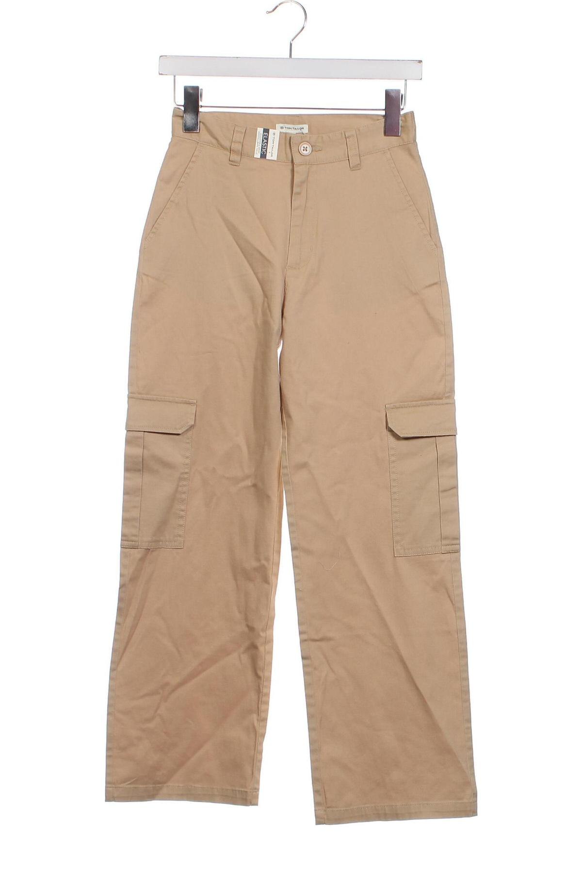 Детски панталон Tom Tailor, Размер 10-11y/ 146-152 см, Цвят Бежов, Цена 20,40 лв.