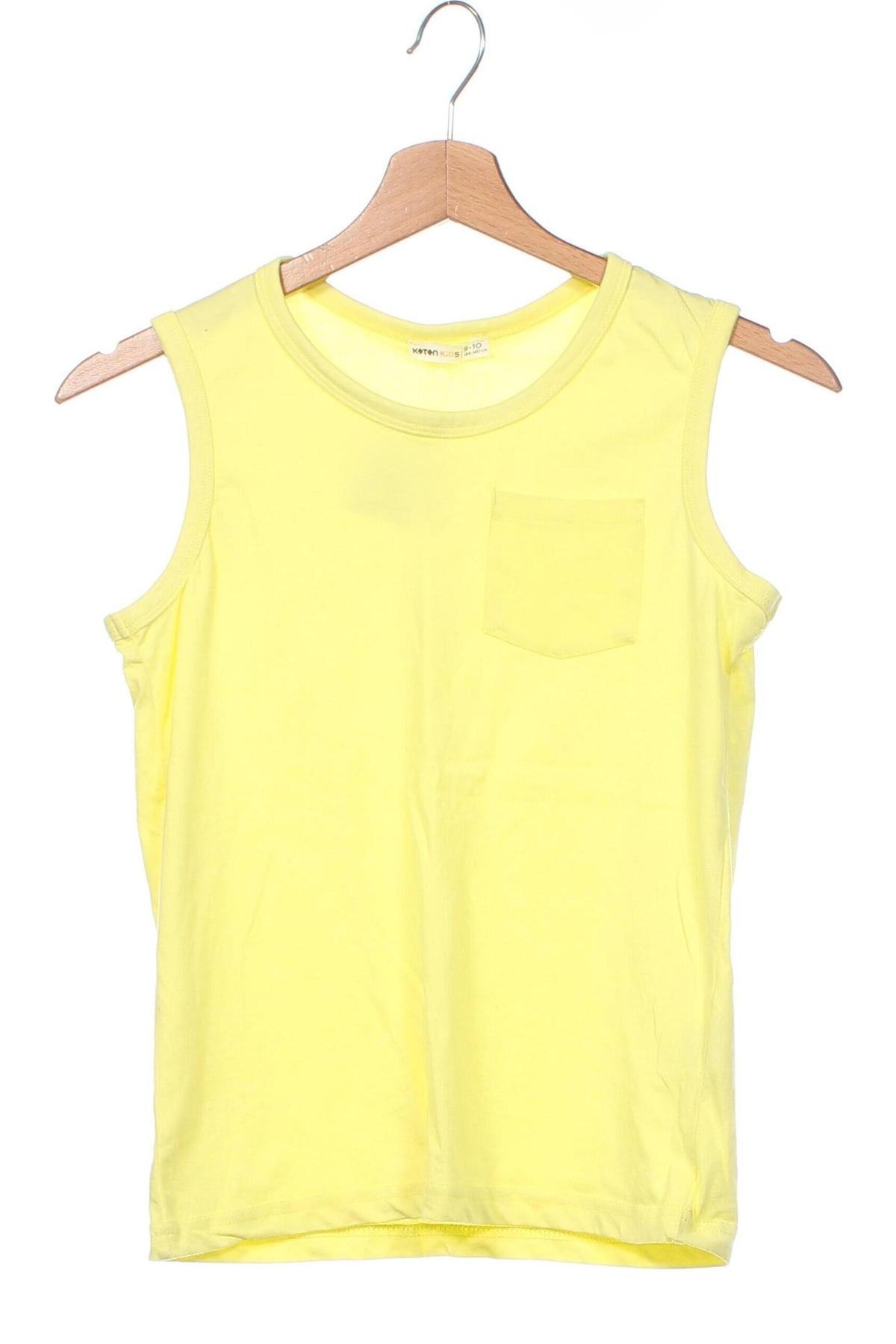 Μπλουζάκι αμάνικο παιδικό Koton, Μέγεθος 8-9y/ 134-140 εκ., Χρώμα Κίτρινο, Τιμή 3,45 €