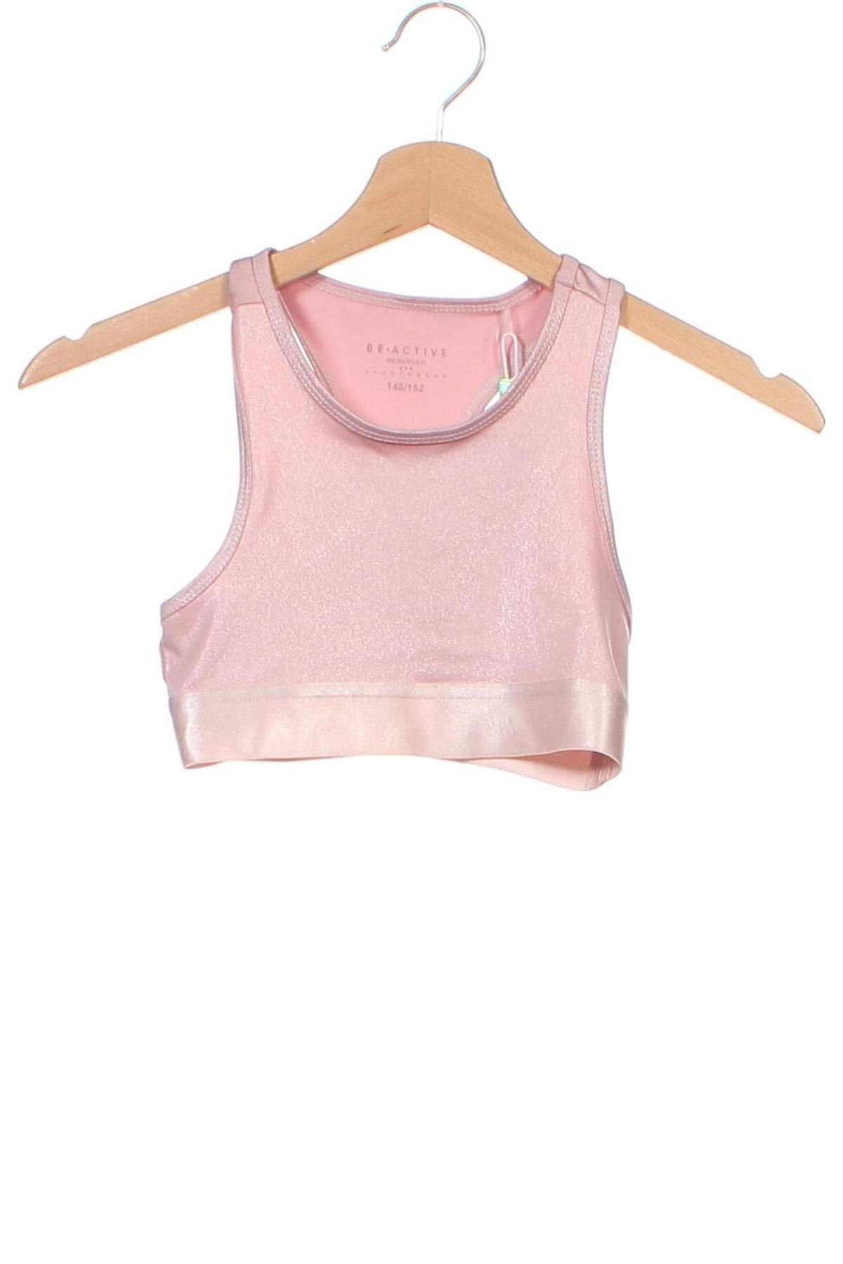 Μπλουζάκι αμάνικο παιδικό Reserved, Μέγεθος 10-11y/ 146-152 εκ., Χρώμα Ρόζ , Τιμή 5,77 €