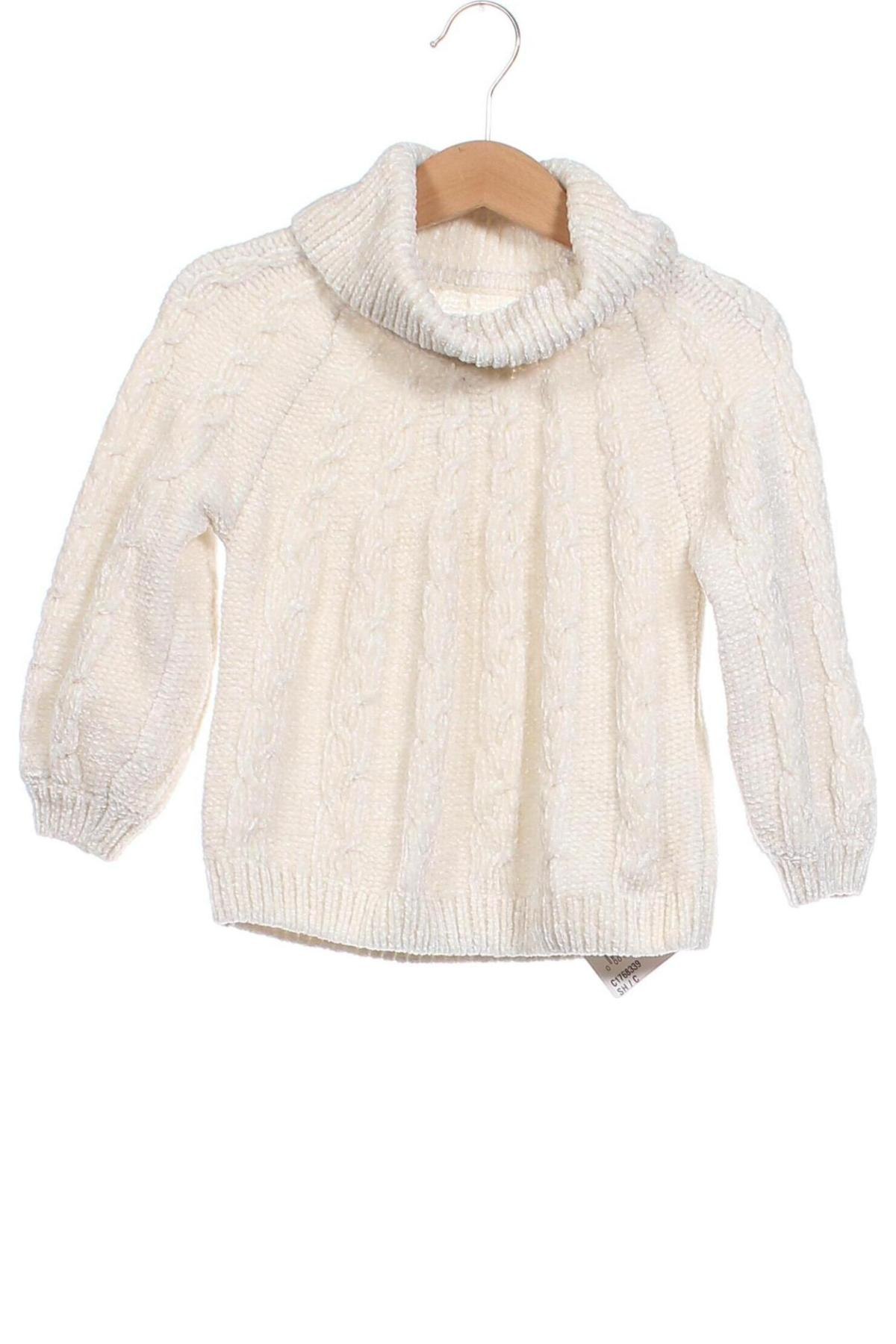Dziecięcy sweter C&A, Rozmiar 2-3y/ 98-104 cm, Kolor Biały, Cena 29,37 zł