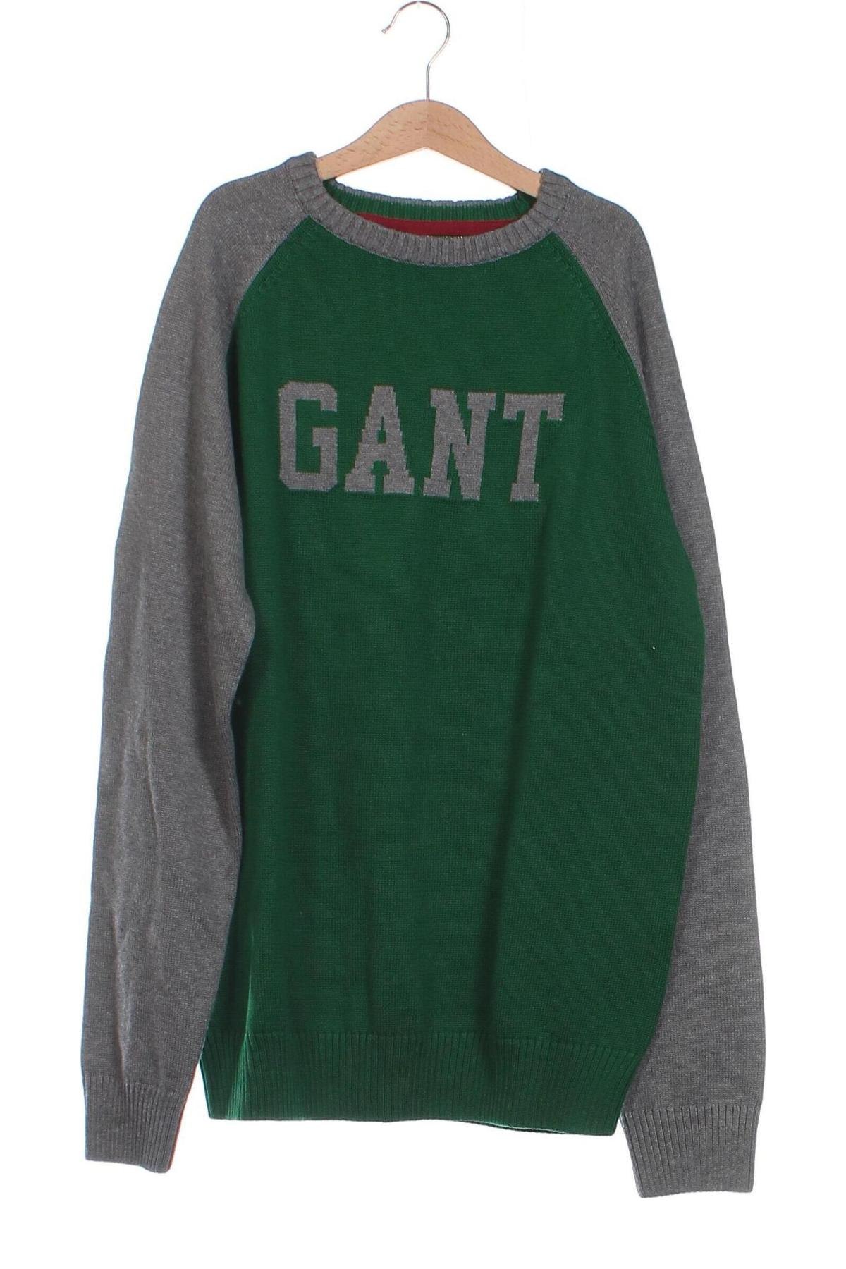 Παιδικό πουλόβερ Gant, Μέγεθος 14-15y/ 168-170 εκ., Χρώμα Πράσινο, Τιμή 33,40 €