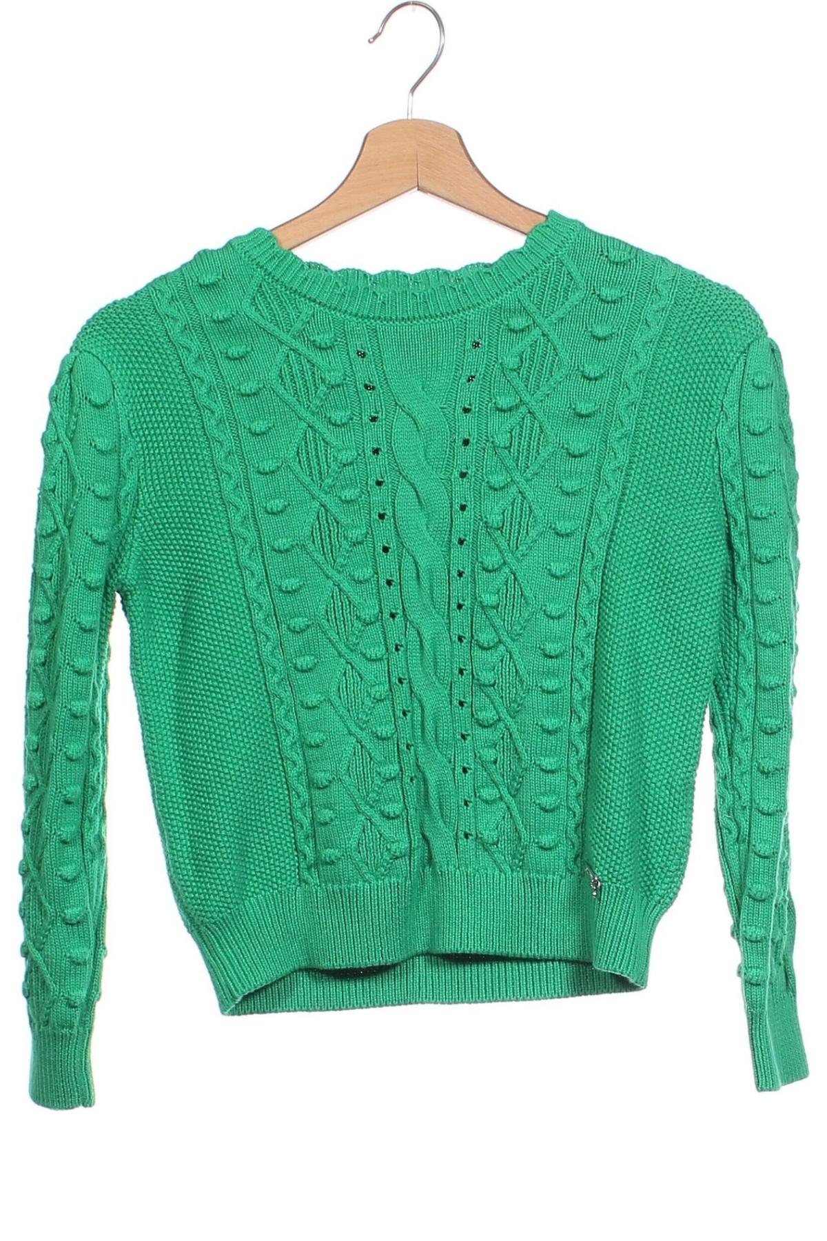 Pulover pentru copii Guess, Mărime 7-8y/ 128-134 cm, Culoare Verde, Preț 244,74 Lei