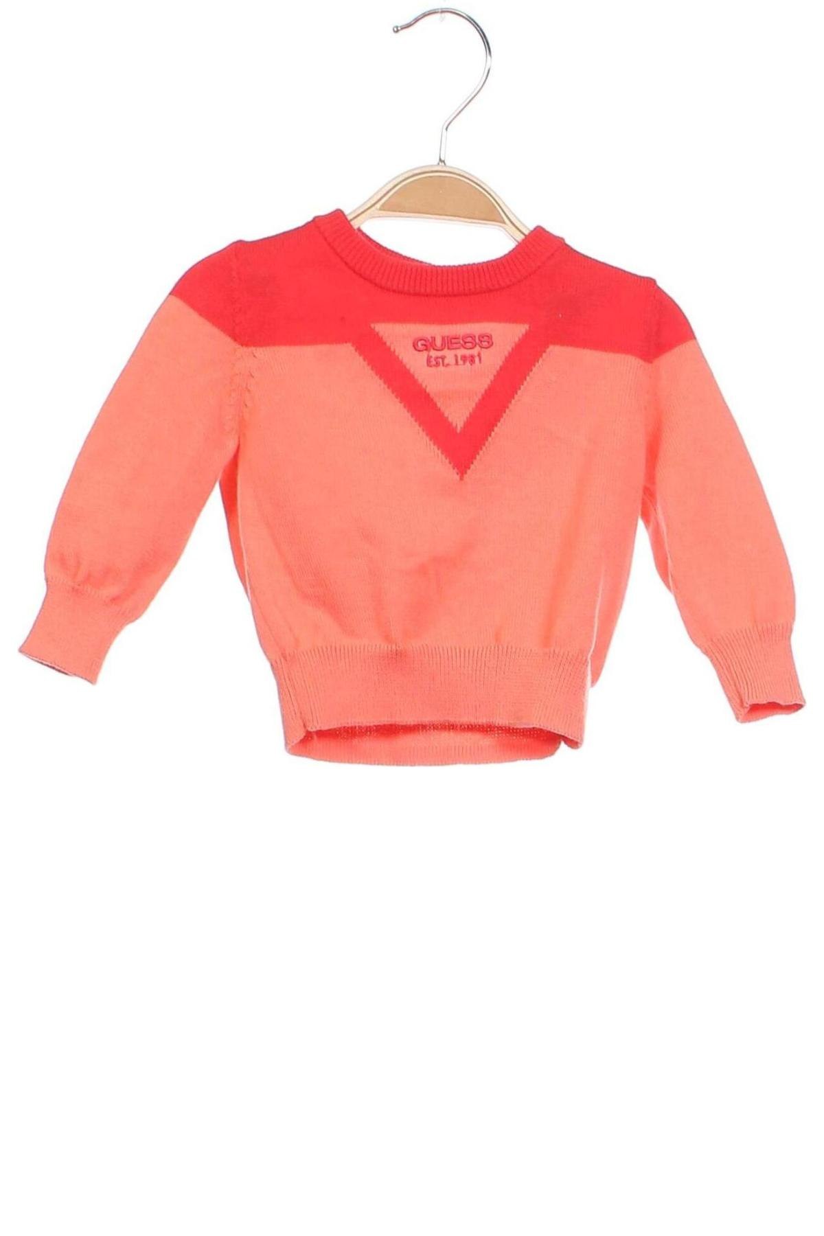 Παιδικό πουλόβερ Guess, Μέγεθος 3-6m/ 62-68 εκ., Χρώμα Πορτοκαλί, Τιμή 24,93 €