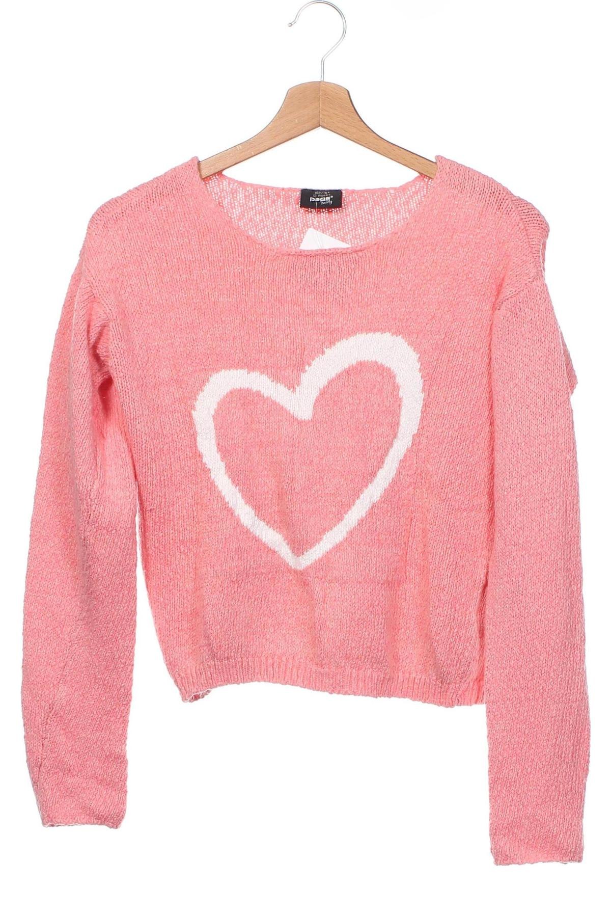 Детски пуловер Page One, Размер 12-13y/ 158-164 см, Цвят Розов, Цена 7,92 лв.