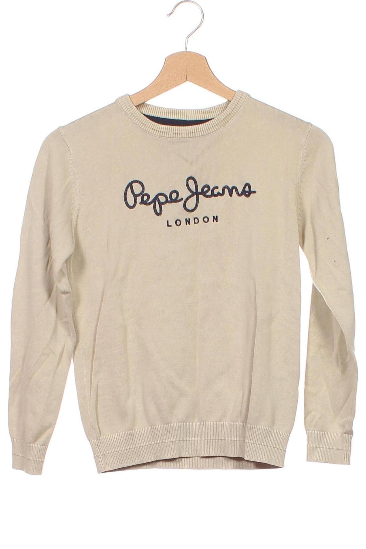 Детски пуловер Pepe Jeans, Размер 9-10y/ 140-146 см, Цвят Бежов, Цена 40,80 лв.