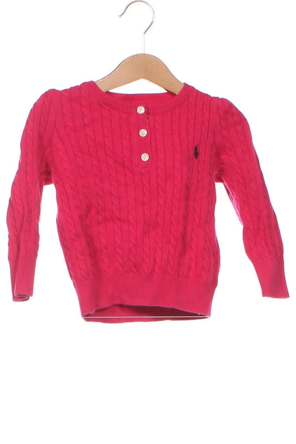 Детски пуловер Polo By Ralph Lauren, Размер 2-3y/ 98-104 см, Цвят Розов, Цена 68,00 лв.