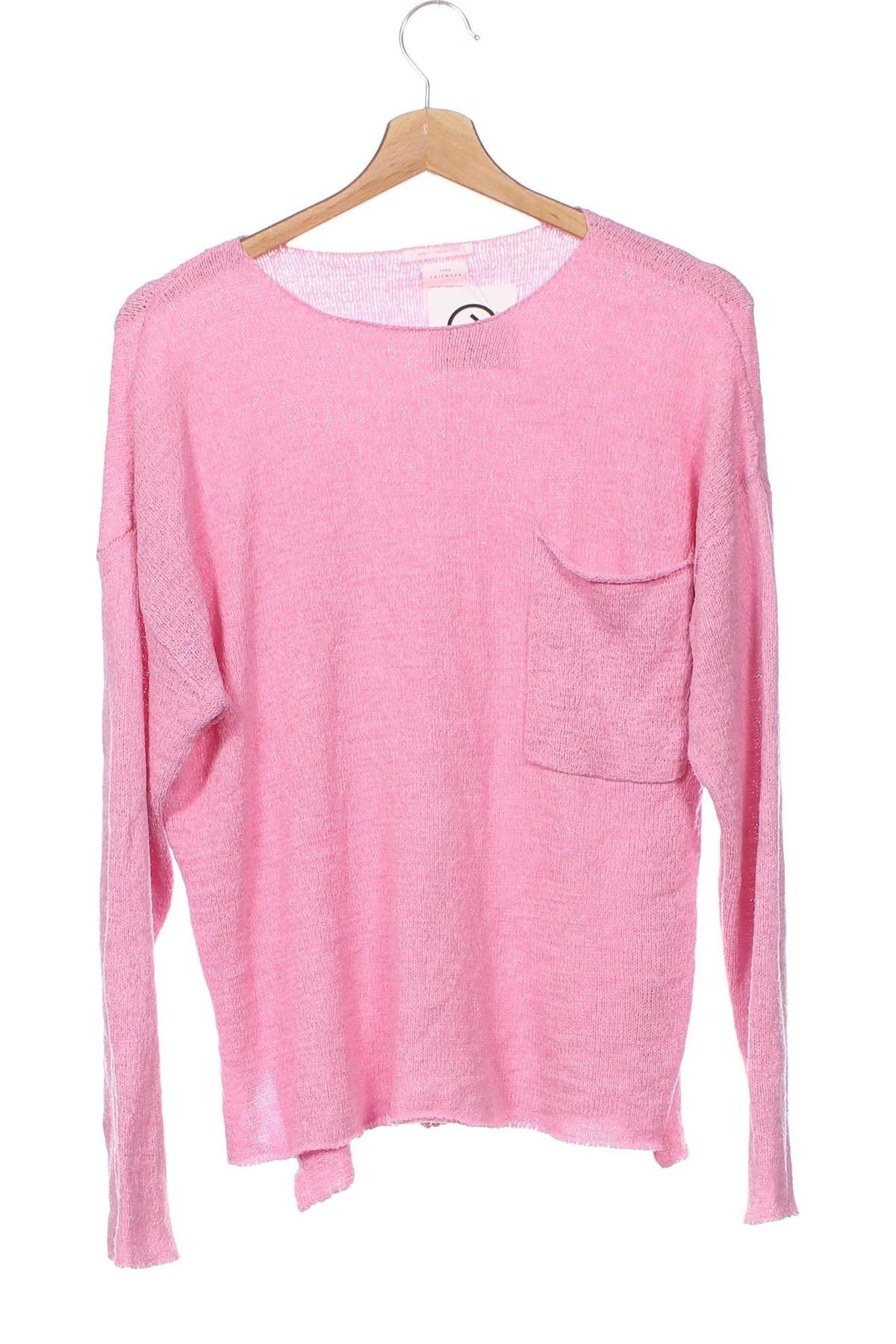 Kinderpullover Zara Knitwear, Größe 13-14y/ 164-168 cm, Farbe Rosa, Preis 3,67 €