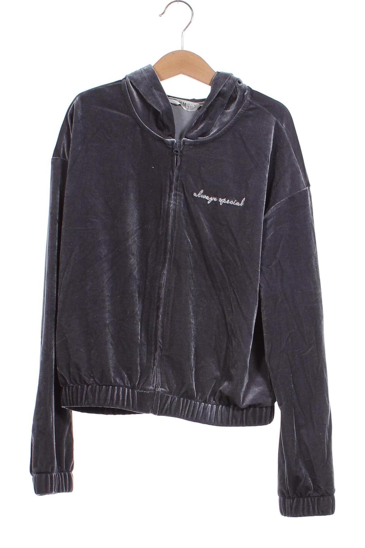 Kinder Sweatshirts H&M, Größe 10-11y/ 146-152 cm, Farbe Grau, Preis € 6,89