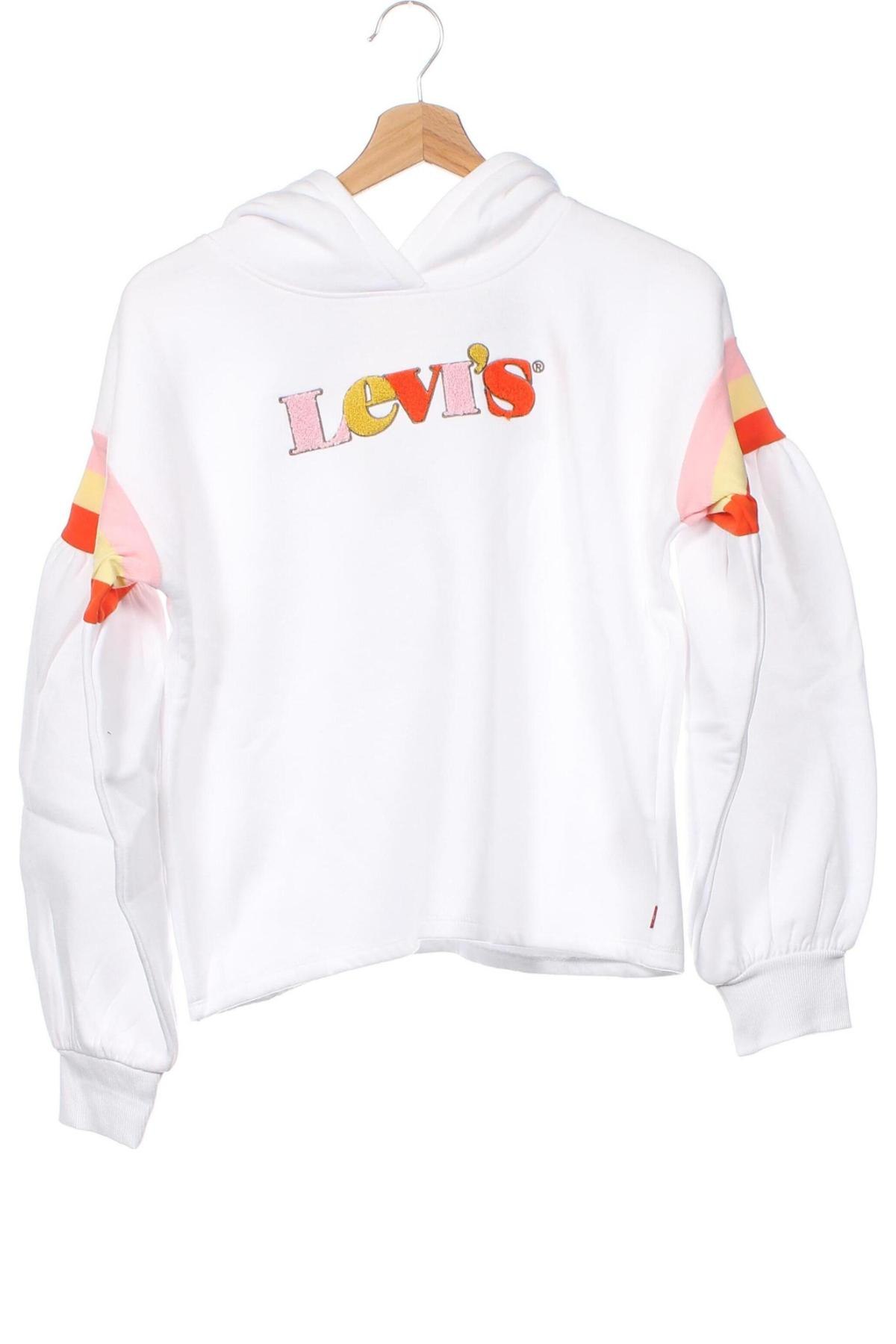 Kinder Sweatshirts Levi's, Größe 13-14y/ 164-168 cm, Farbe Weiß, Preis 26,29 €