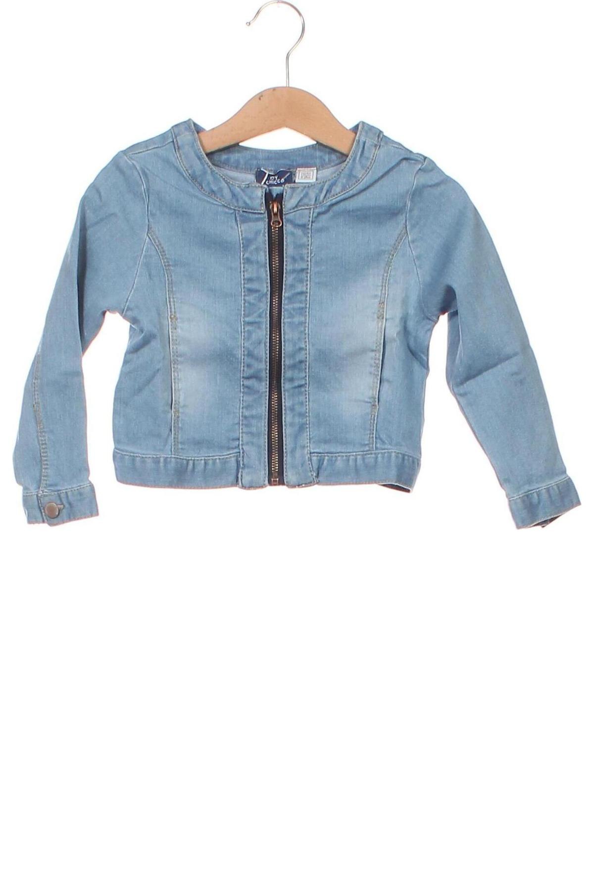 Kinder Jeansjacke Chicco, Größe 4-5y/ 110-116 cm, Farbe Blau, Preis € 22,40