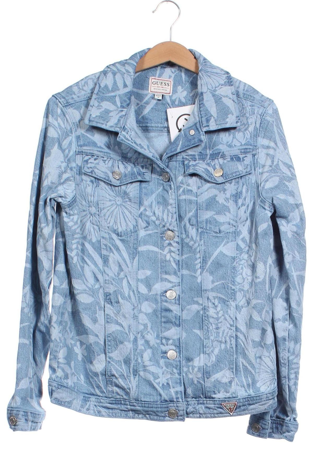 Detská džínsová bunda  Guess, Veľkosť 13-14y/ 164-168 cm, Farba Modrá, Cena  39,95 €