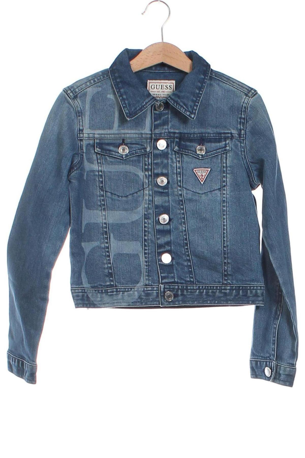 Detská džínsová bunda  Guess, Veľkosť 7-8y/ 128-134 cm, Farba Modrá, Cena  48,71 €