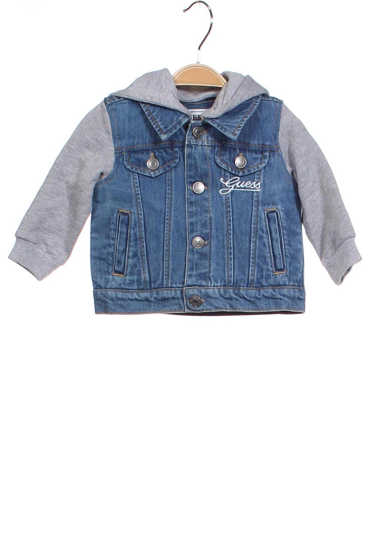 Detská džínsová bunda  Guess, Veľkosť 3-6m/ 62-68 cm, Farba Modrá, Cena  76,80 €