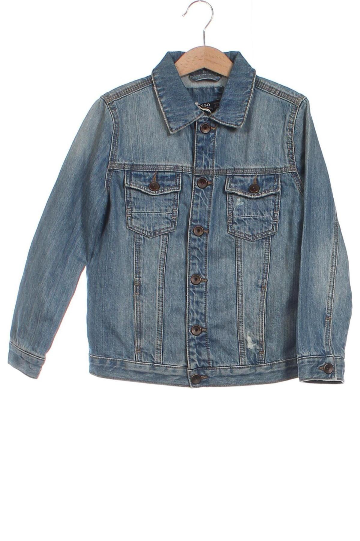 Kinder Jeansjacke Mango, Größe 6-7y/ 122-128 cm, Farbe Blau, Preis € 36,65