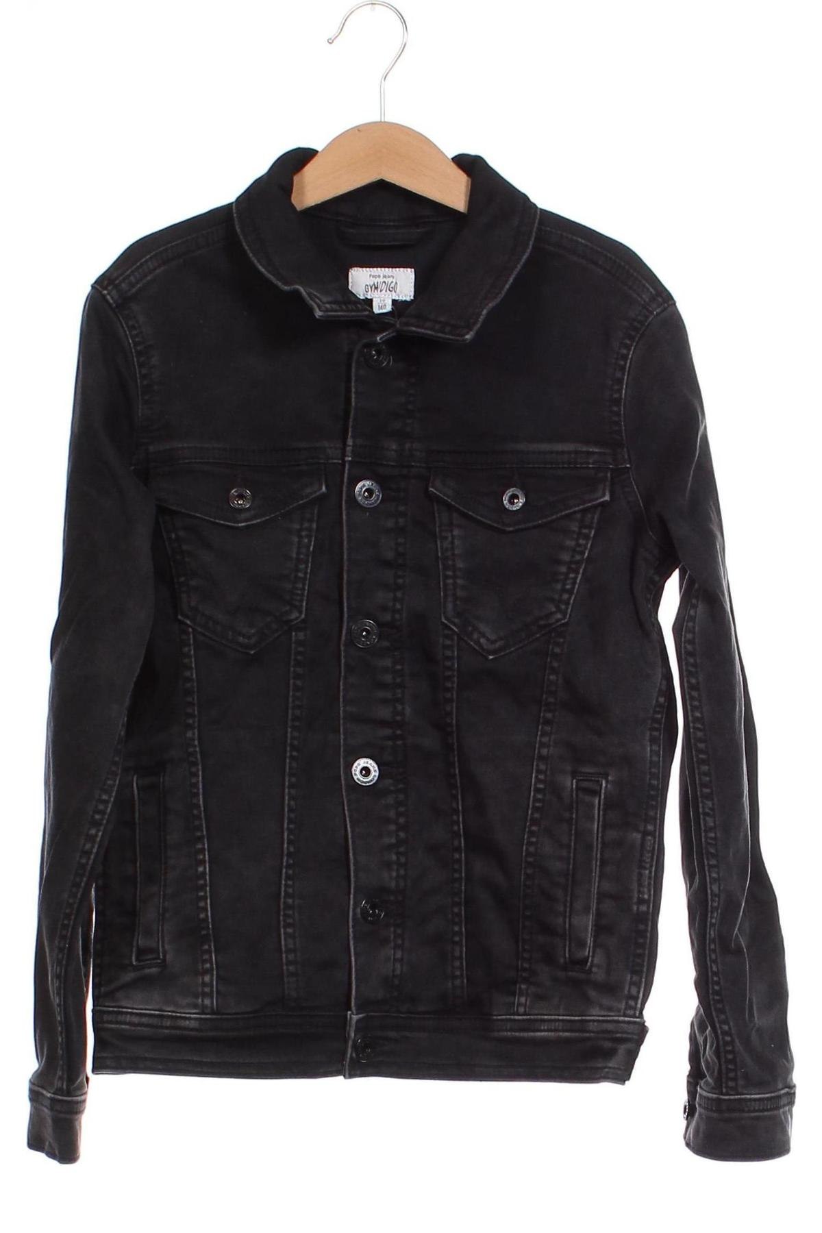 Παιδικό τζίν μπουφάν Pepe Jeans, Μέγεθος 9-10y/ 140-146 εκ., Χρώμα Μαύρο, Τιμή 25,33 €