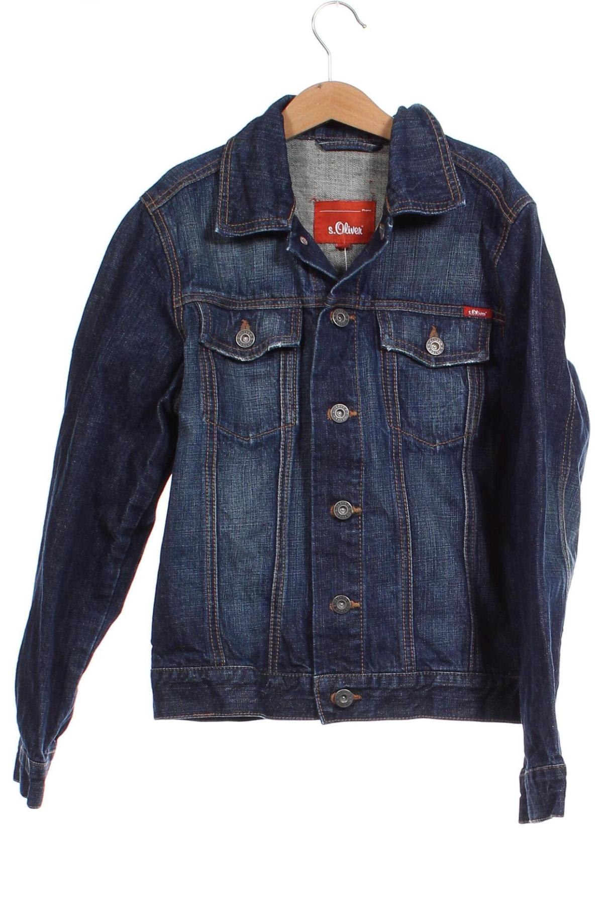 Kinder Jeansjacke S.Oliver, Größe 11-12y/ 152-158 cm, Farbe Blau, Preis € 9,34