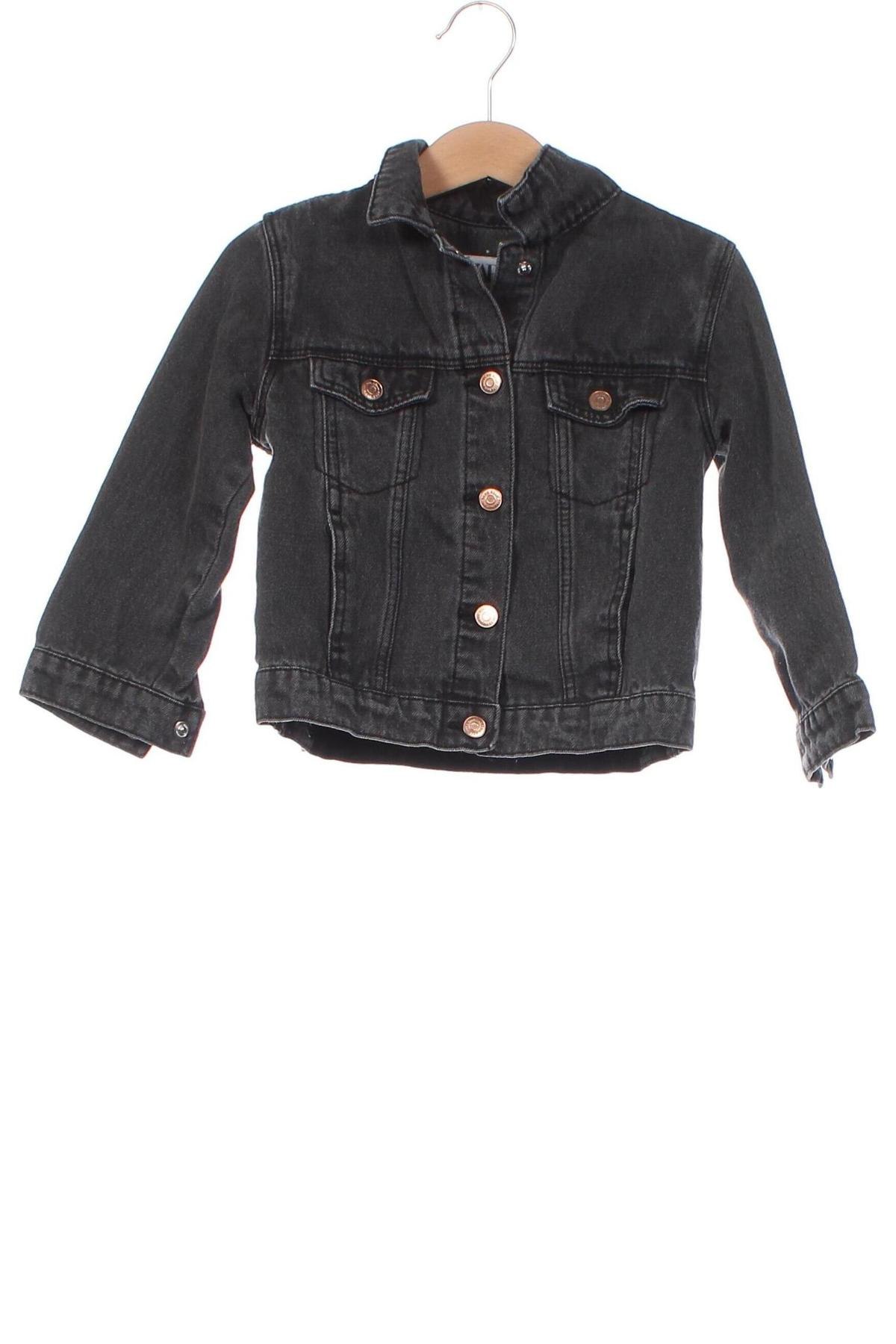 Kinder Jeansjacke Zara, Größe 18-24m/ 86-98 cm, Farbe Grau, Preis 11,40 €