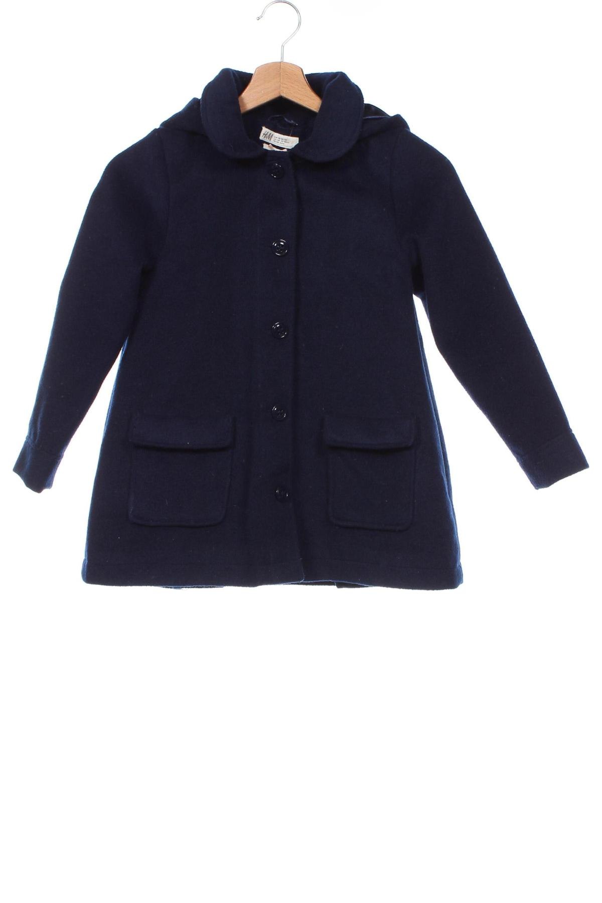 Detský kabát  H&M, Veľkosť 7-8y/ 128-134 cm, Farba Modrá, Cena  9,65 €