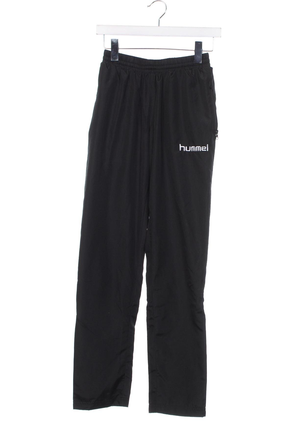 Pantaloni de trening, pentru copii Hummel, Mărime 15-18y/ 170-176 cm, Culoare Negru, Preț 27,53 Lei