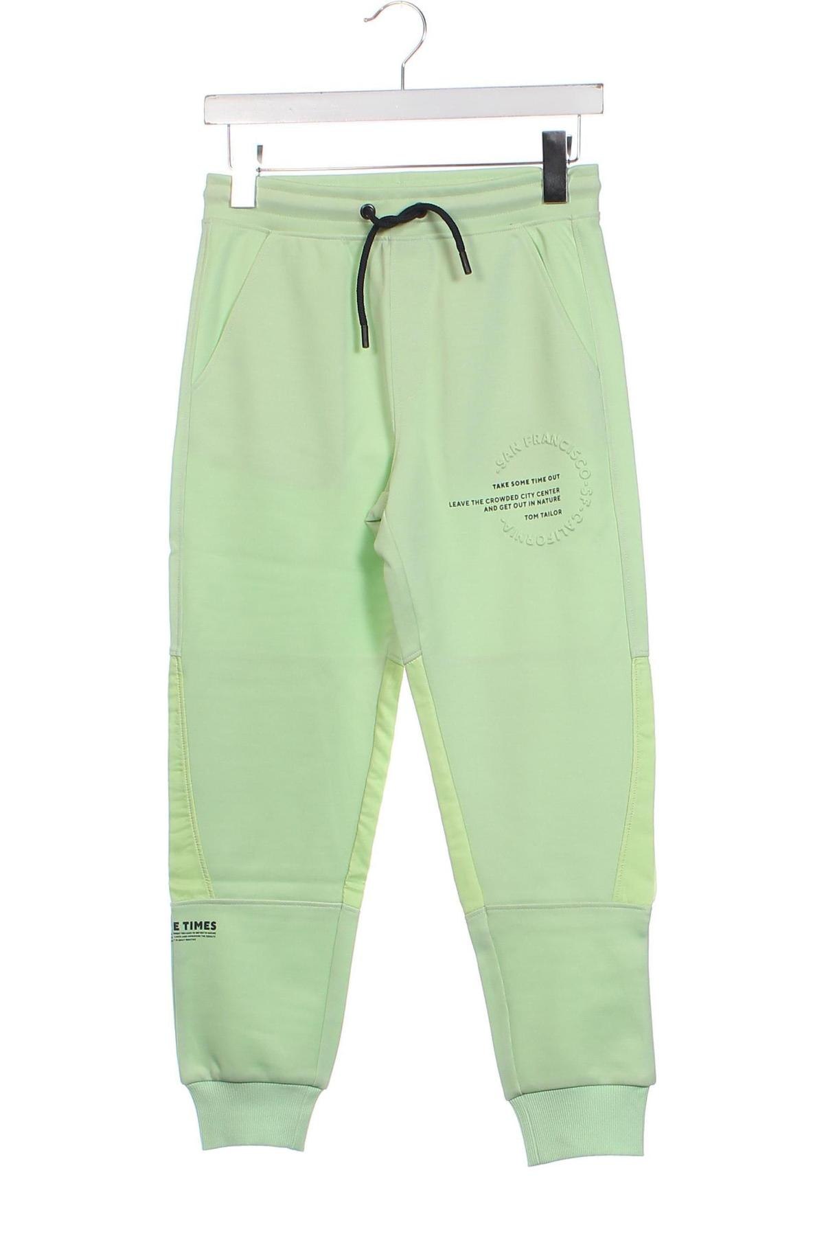 Pantaloni de trening, pentru copii Tom Tailor, Mărime 10-11y/ 146-152 cm, Culoare Verde, Preț 155,26 Lei