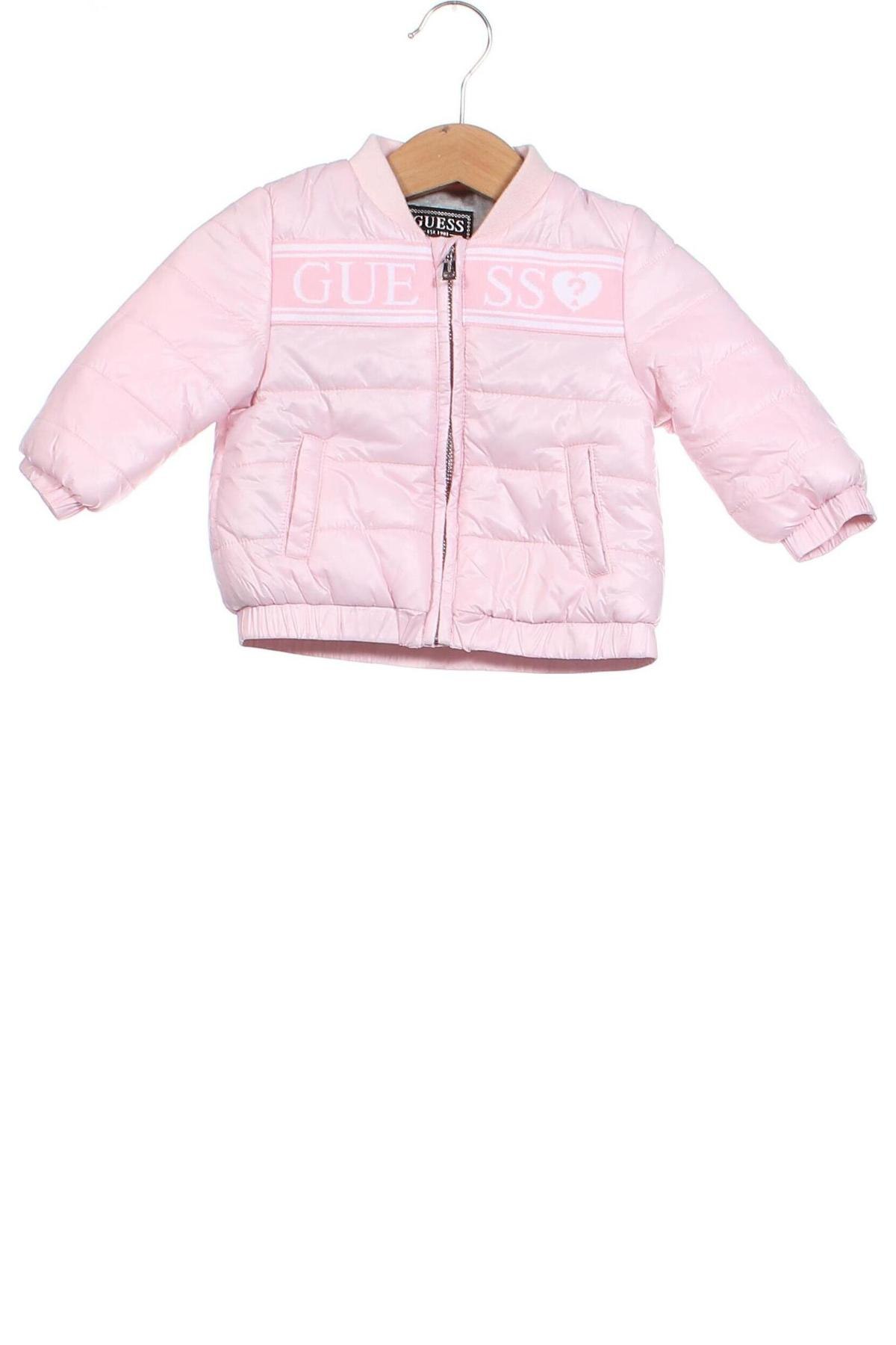 Παιδικό μπουφάν Guess, Μέγεθος 3-6m/ 62-68 εκ., Χρώμα Ρόζ , Τιμή 81,96 €