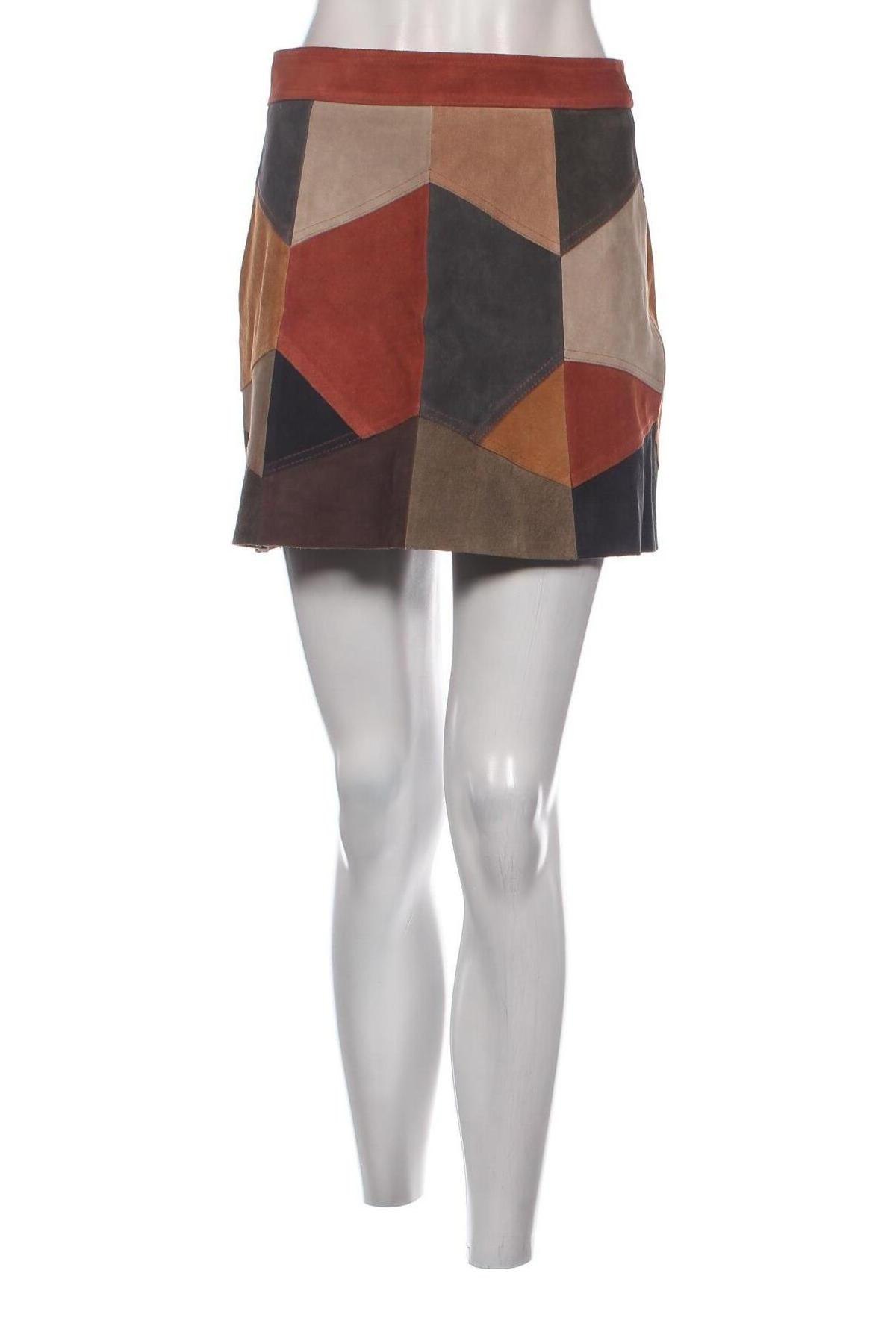 Kožená sukňa  Zara Trafaluc, Veľkosť S, Farba Viacfarebná, Cena  24,28 €
