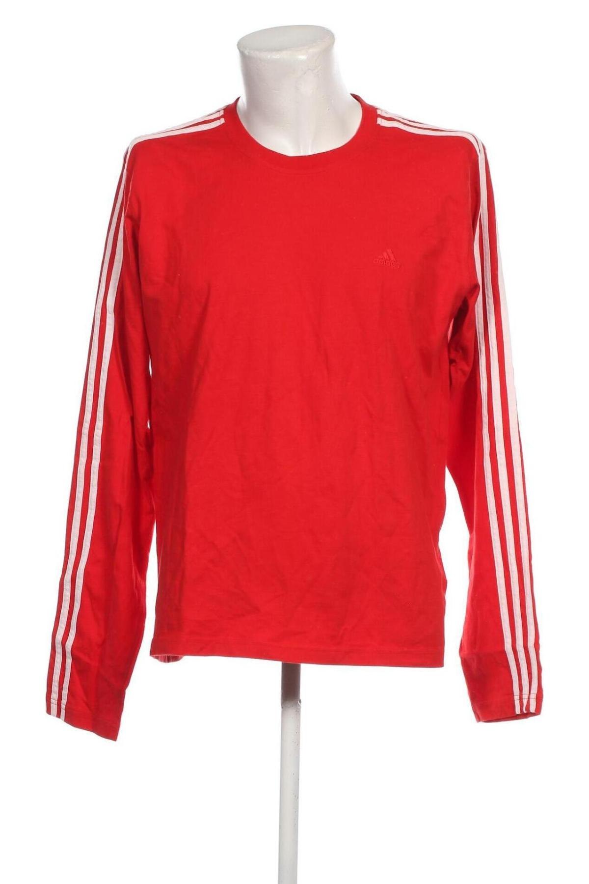 Bluză de bărbați Adidas, Mărime XL, Culoare Roșu, Preț 111,84 Lei
