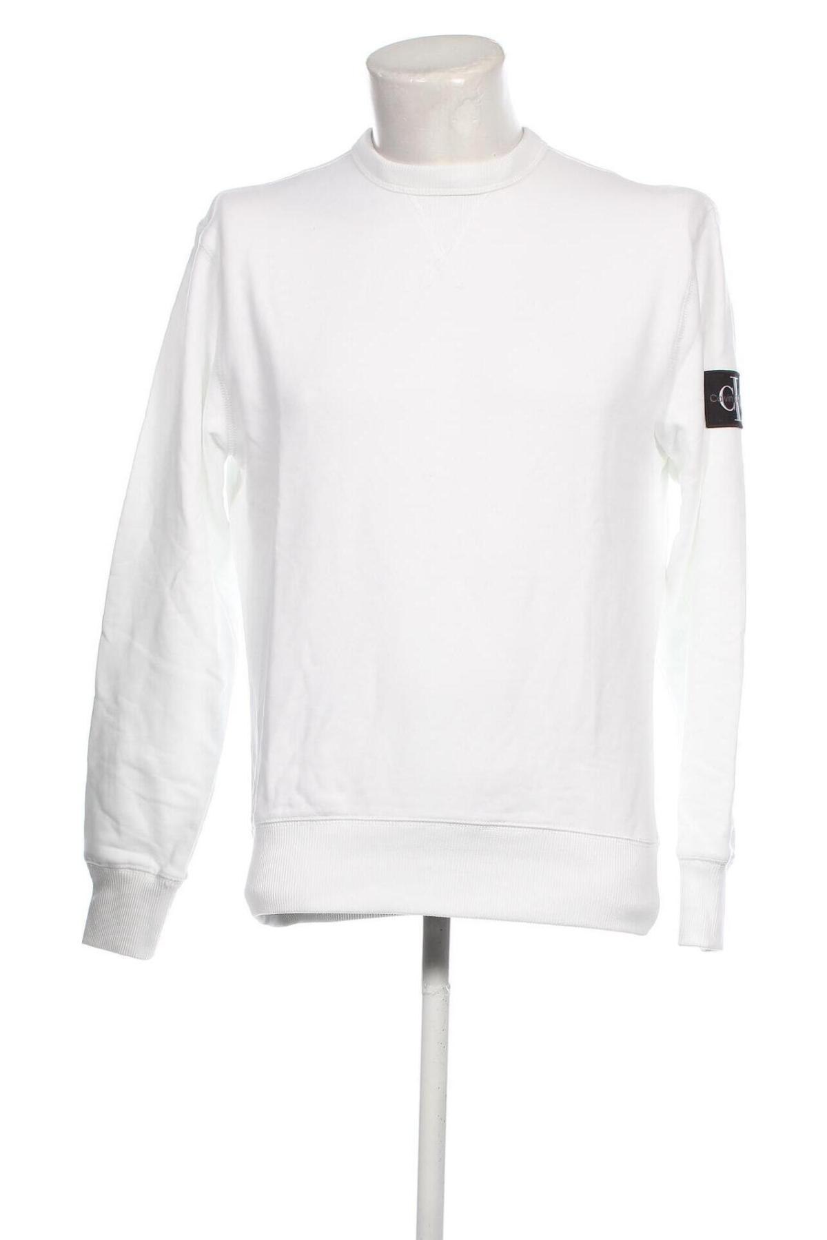 Ανδρική μπλούζα Calvin Klein Jeans, Μέγεθος S, Χρώμα Λευκό, Τιμή 50,10 €