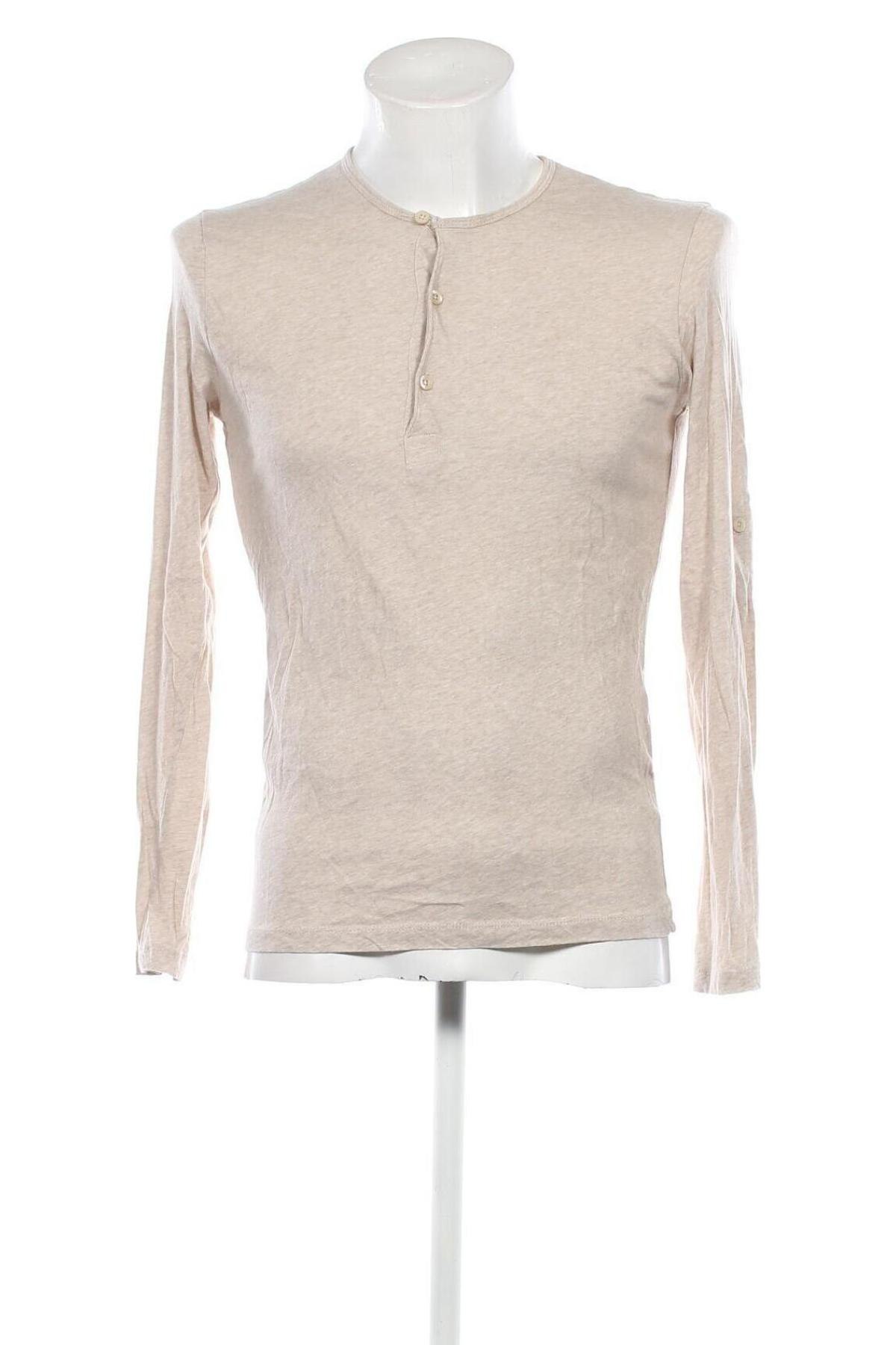 Мъжка блуза H&M, Размер S, Цвят Бежов, Цена 8,55 лв.
