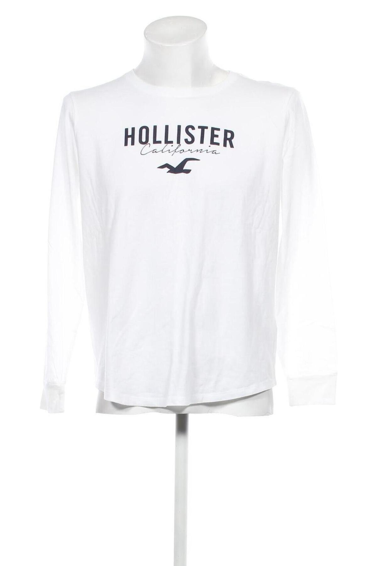 Мъжка блуза Hollister, Размер L, Цвят Бял, Цена 34,10 лв.