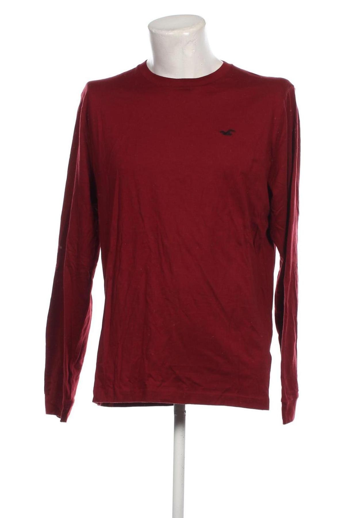 Męska bluzka Hollister, Rozmiar XL, Kolor Czerwony, Cena 165,26 zł