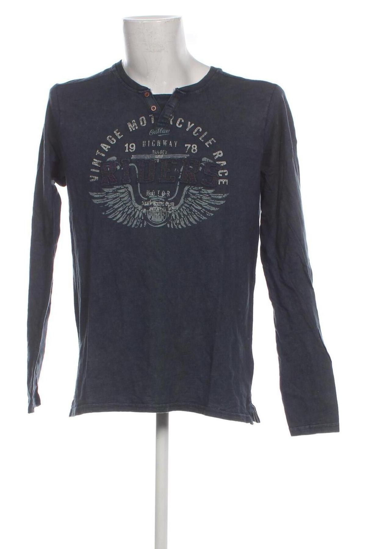 Ανδρική μπλούζα Koroshi, Μέγεθος L, Χρώμα Μπλέ, Τιμή 7,99 €