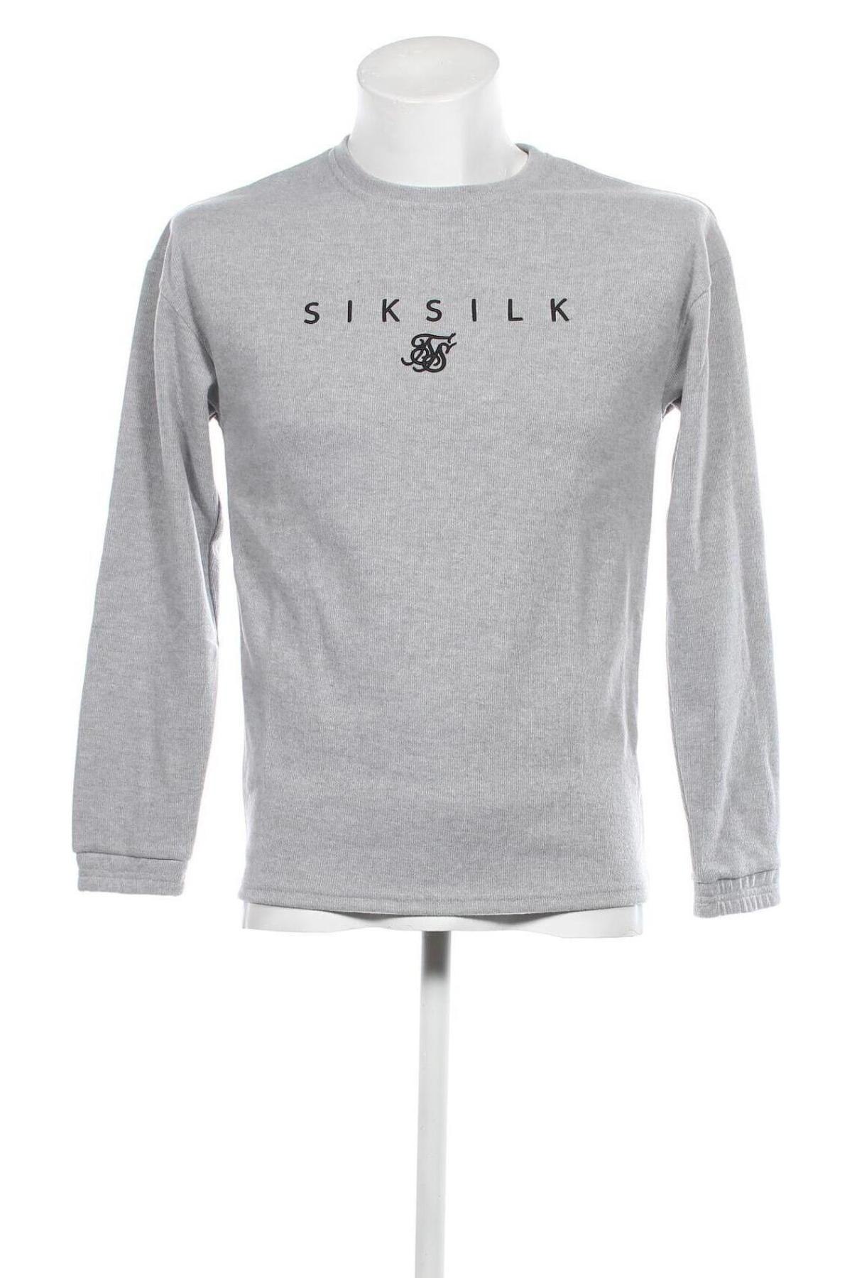 Мъжка блуза SikSilk, Размер XS, Цвят Сив, Цена 18,60 лв.
