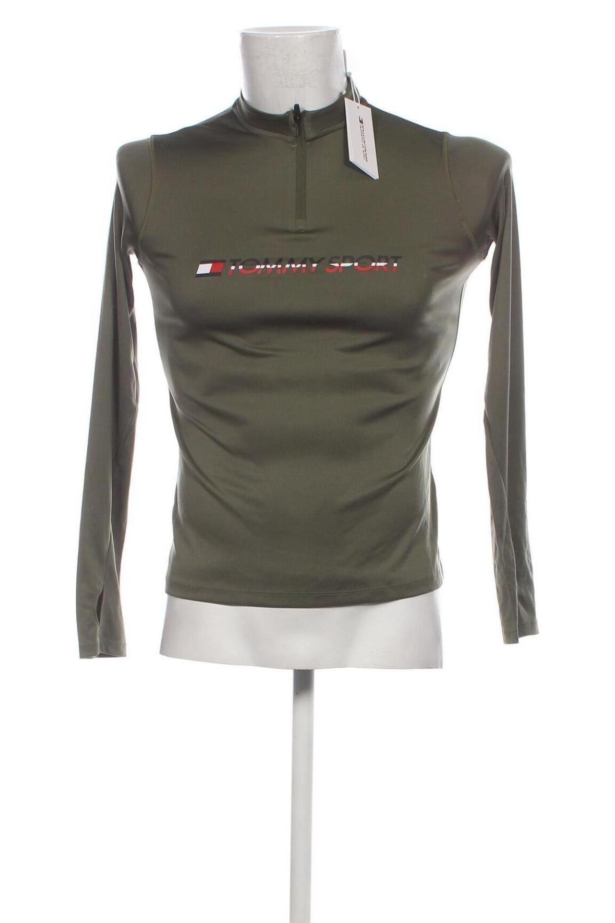 Мъжка блуза Tommy Sport, Размер S, Цвят Зелен, Цена 56,10 лв.