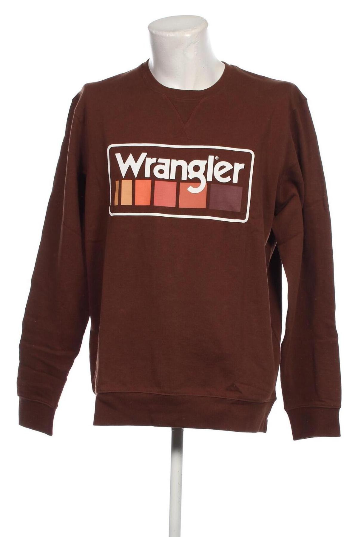 Ανδρική μπλούζα Wrangler, Μέγεθος L, Χρώμα Καφέ, Τιμή 50,10 €