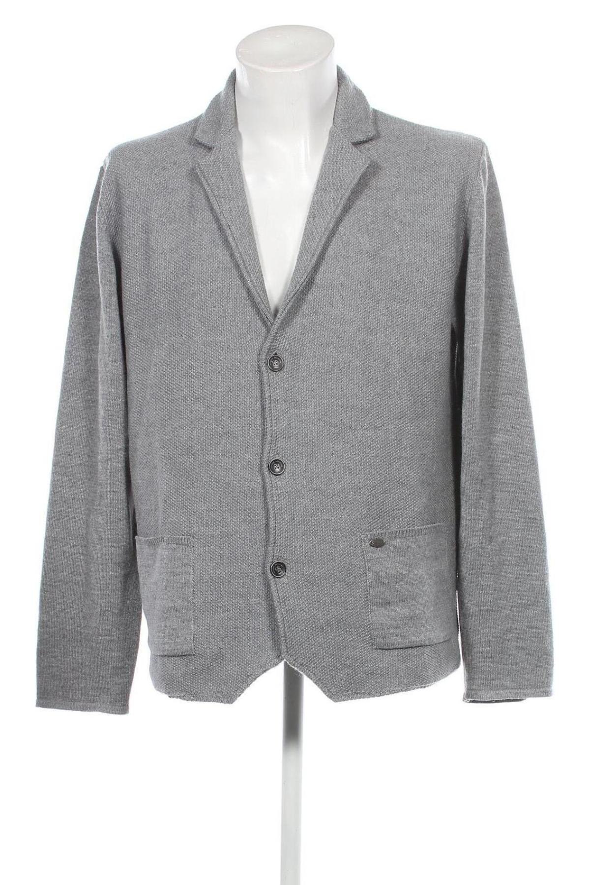 Jachetă tricotată de bărbați Engbers, Mărime 3XL, Culoare Gri, Preț 183,56 Lei