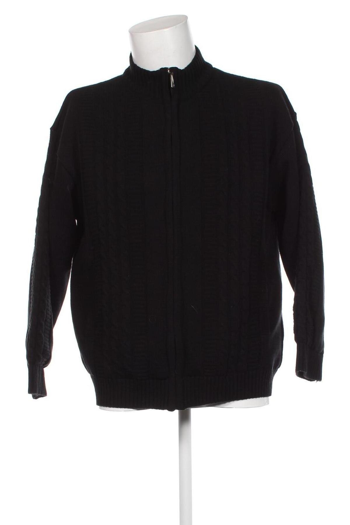 Jachetă tricotată de bărbați Marcel Battiston, Mărime XL, Culoare Negru, Preț 47,70 Lei