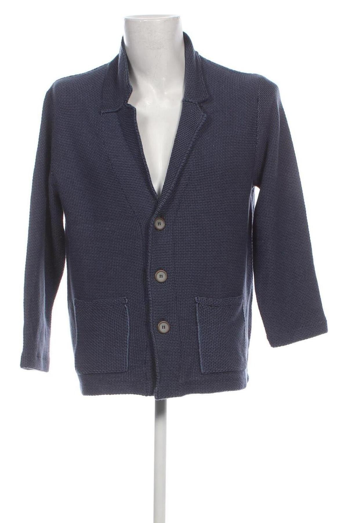 Jachetă tricotată de bărbați Marco Donati, Mărime L, Culoare Albastru, Preț 31,58 Lei