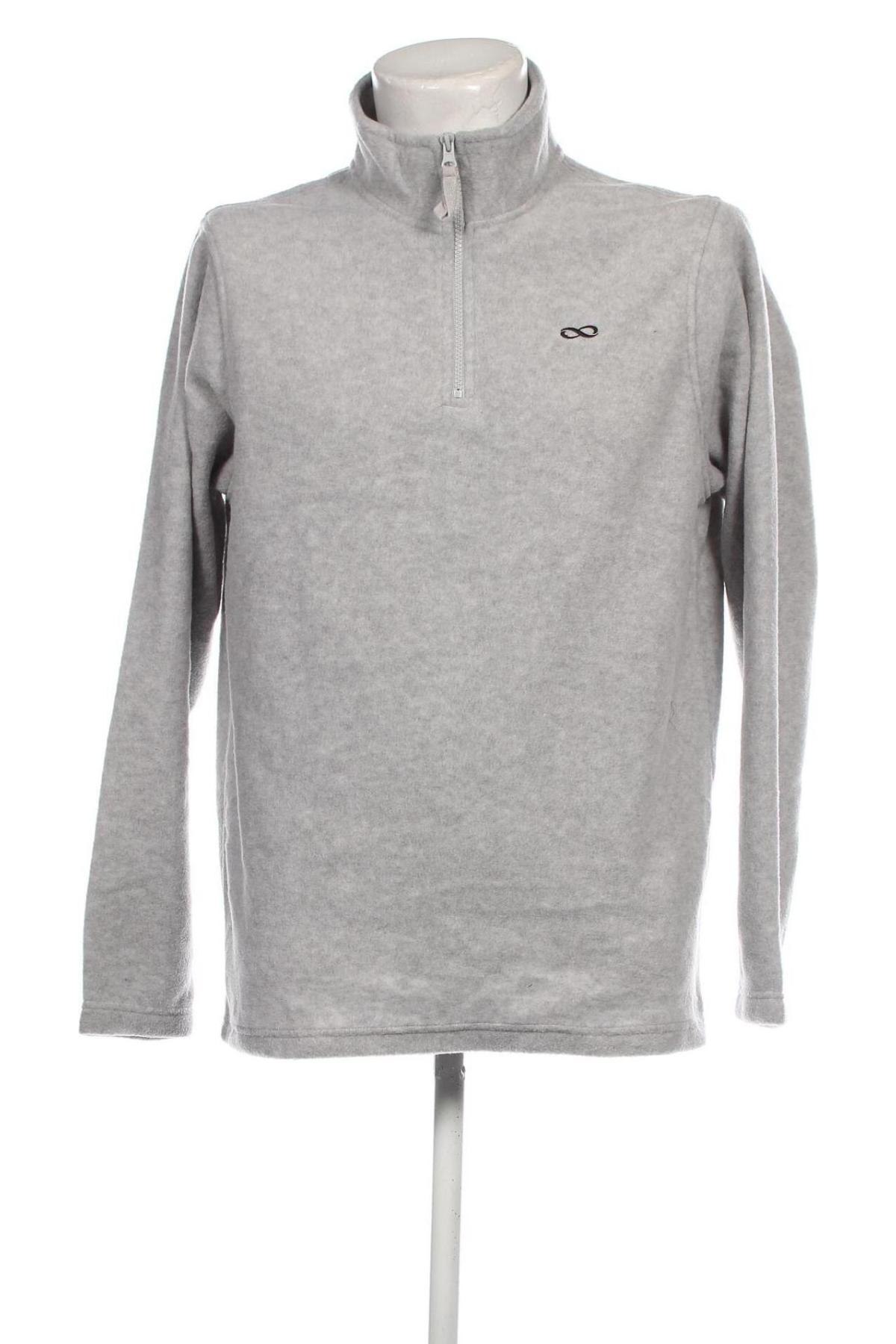 Herren Fleece Shirt Infinity, Größe L, Farbe Grau, Preis 5,95 €