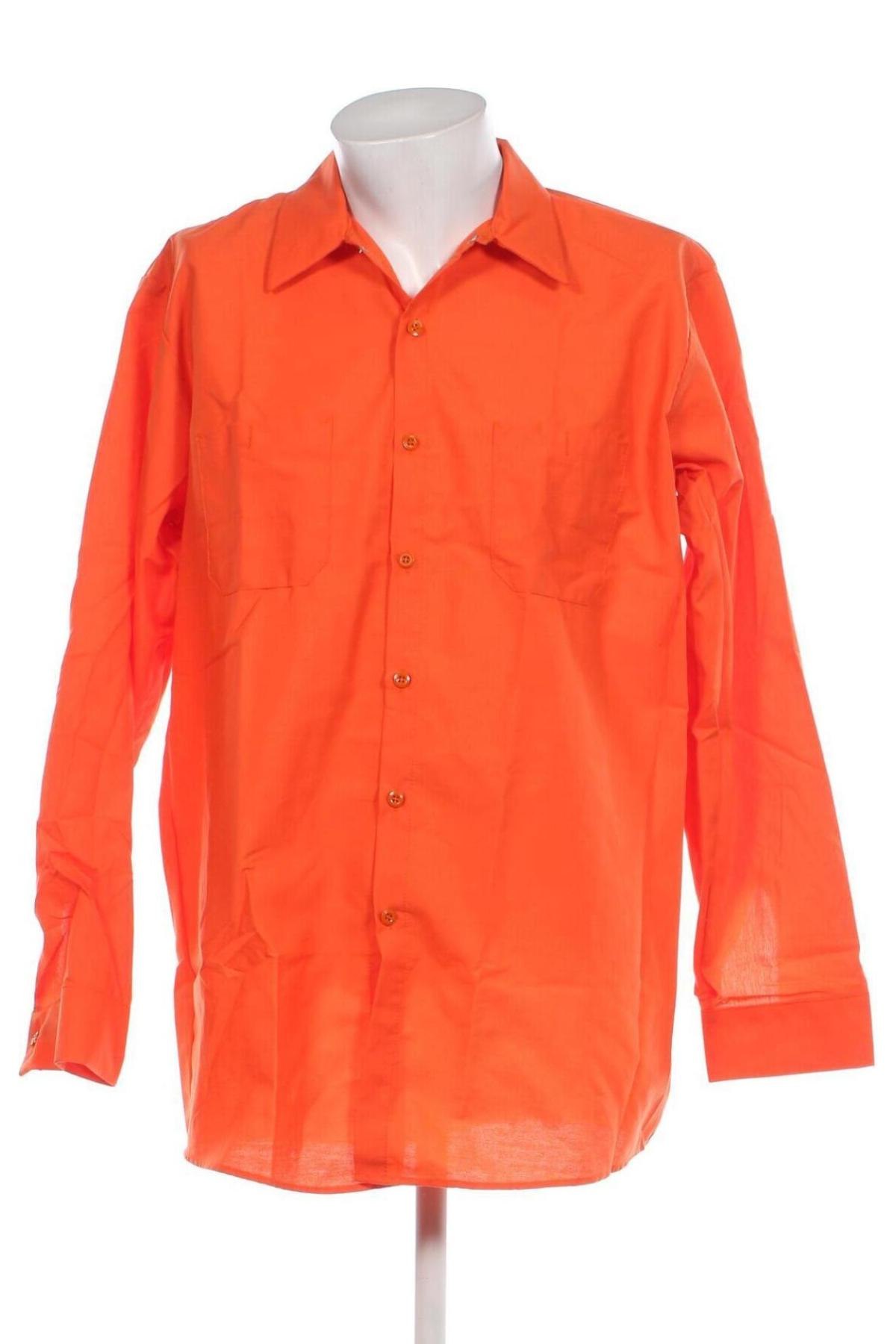Ανδρικό πουκάμισο, Μέγεθος XL, Χρώμα Πορτοκαλί, Τιμή 10,67 €
